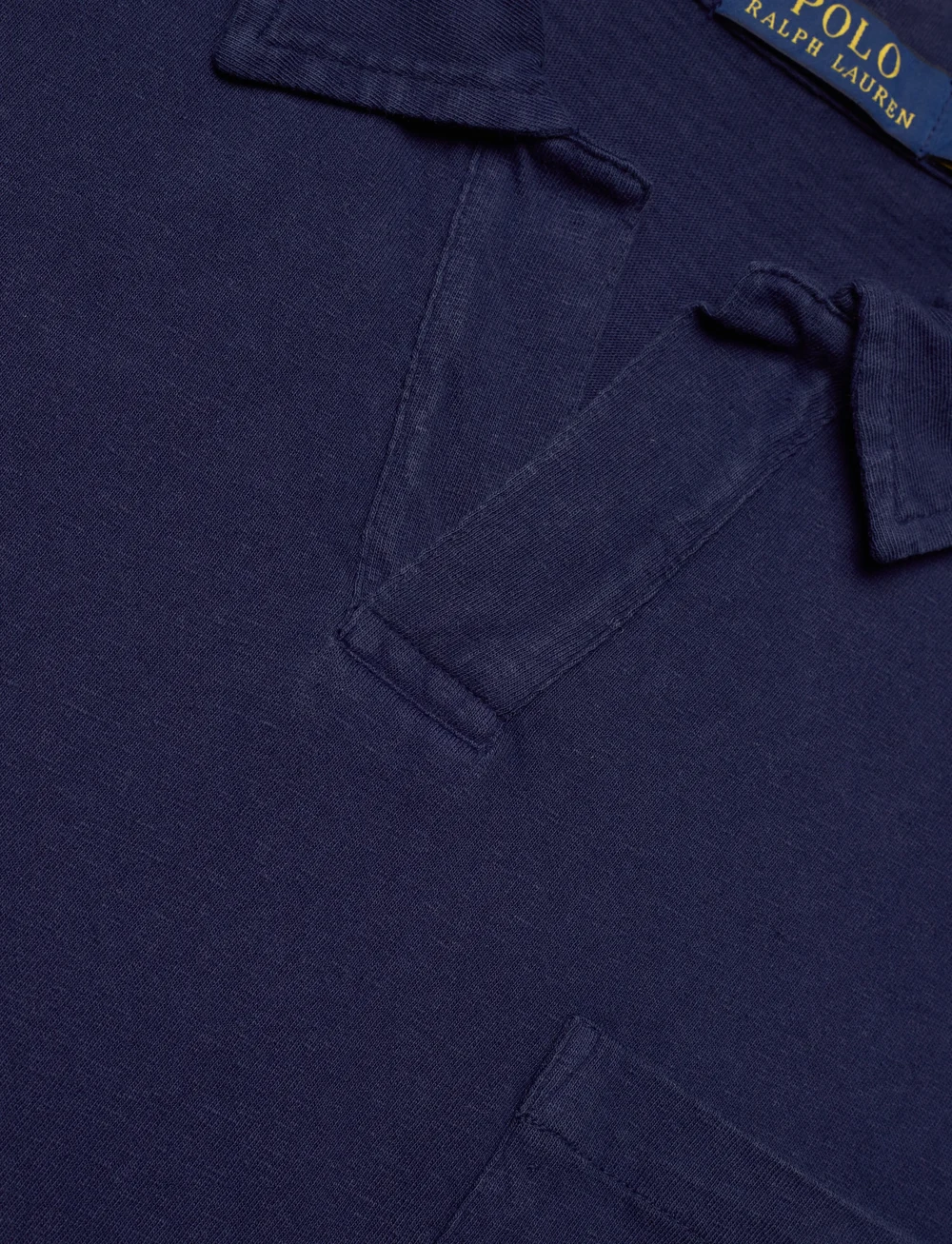 Polo Ralph Lauren - Standard Fit Cotton-Linen Polo Shirt - kortærmede poloer - newport navy - 2