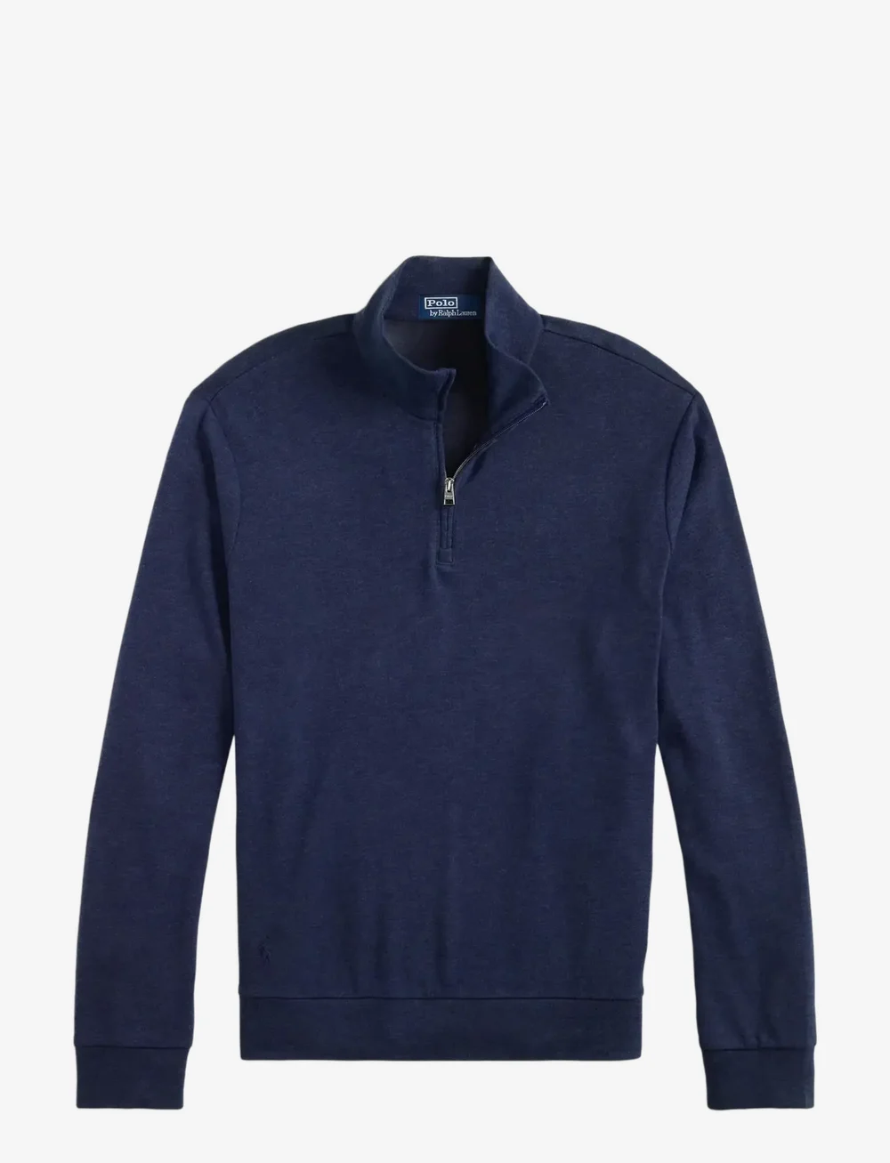 Polo Ralph Lauren - Textured Double-Knit Pullover - half zip - spring navy hthr - 1