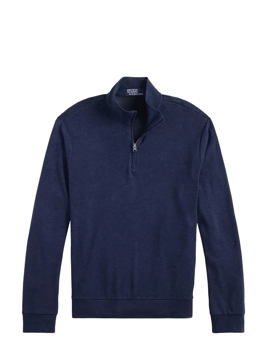 Polo Ralph Lauren - Textured Double-Knit Pullover - pullover mit halbem reißverschluss - spring navy hthr - 1