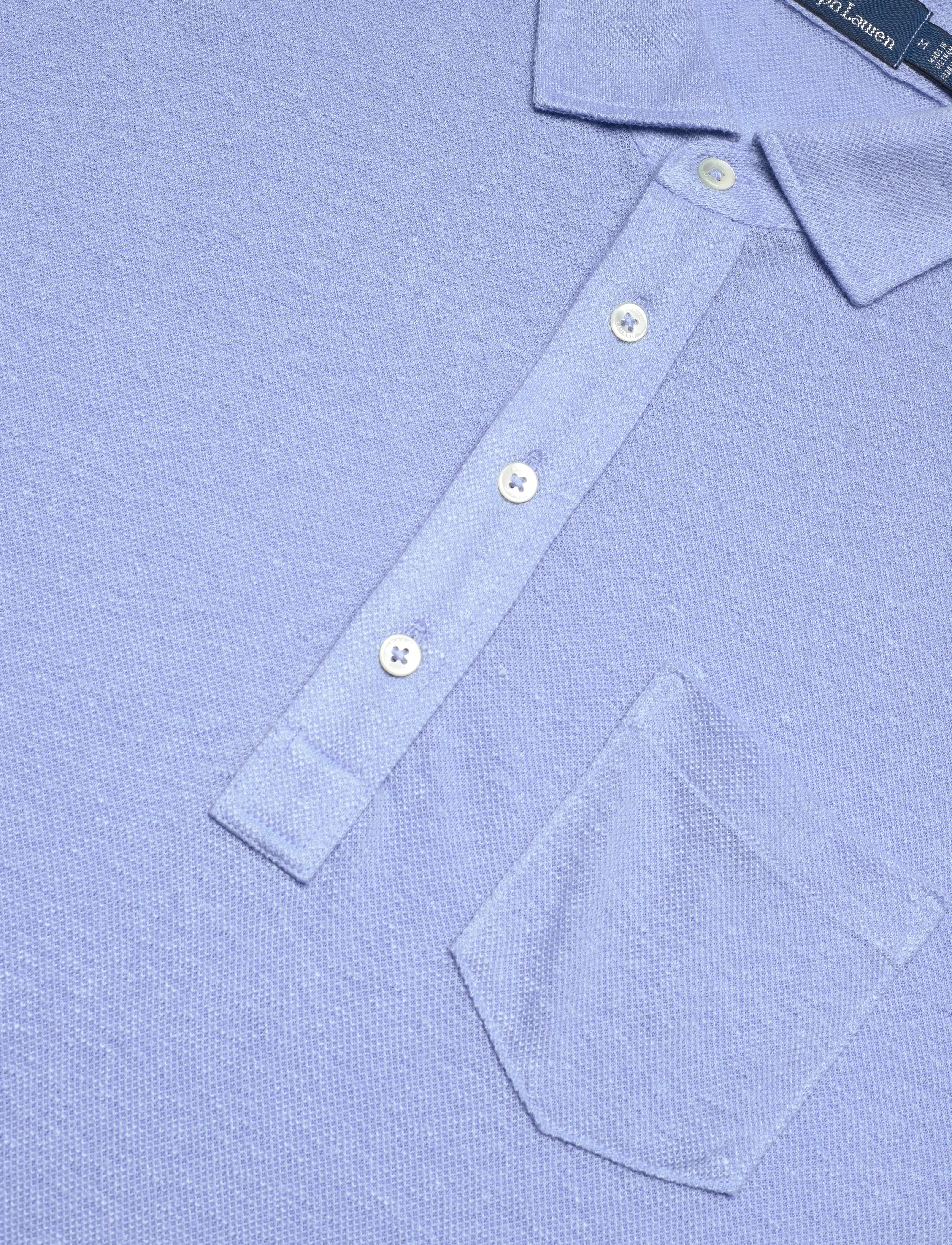 Polo Ralph Lauren - LINEN PIQUE-LSL-PSH - dress shirt blue - 2