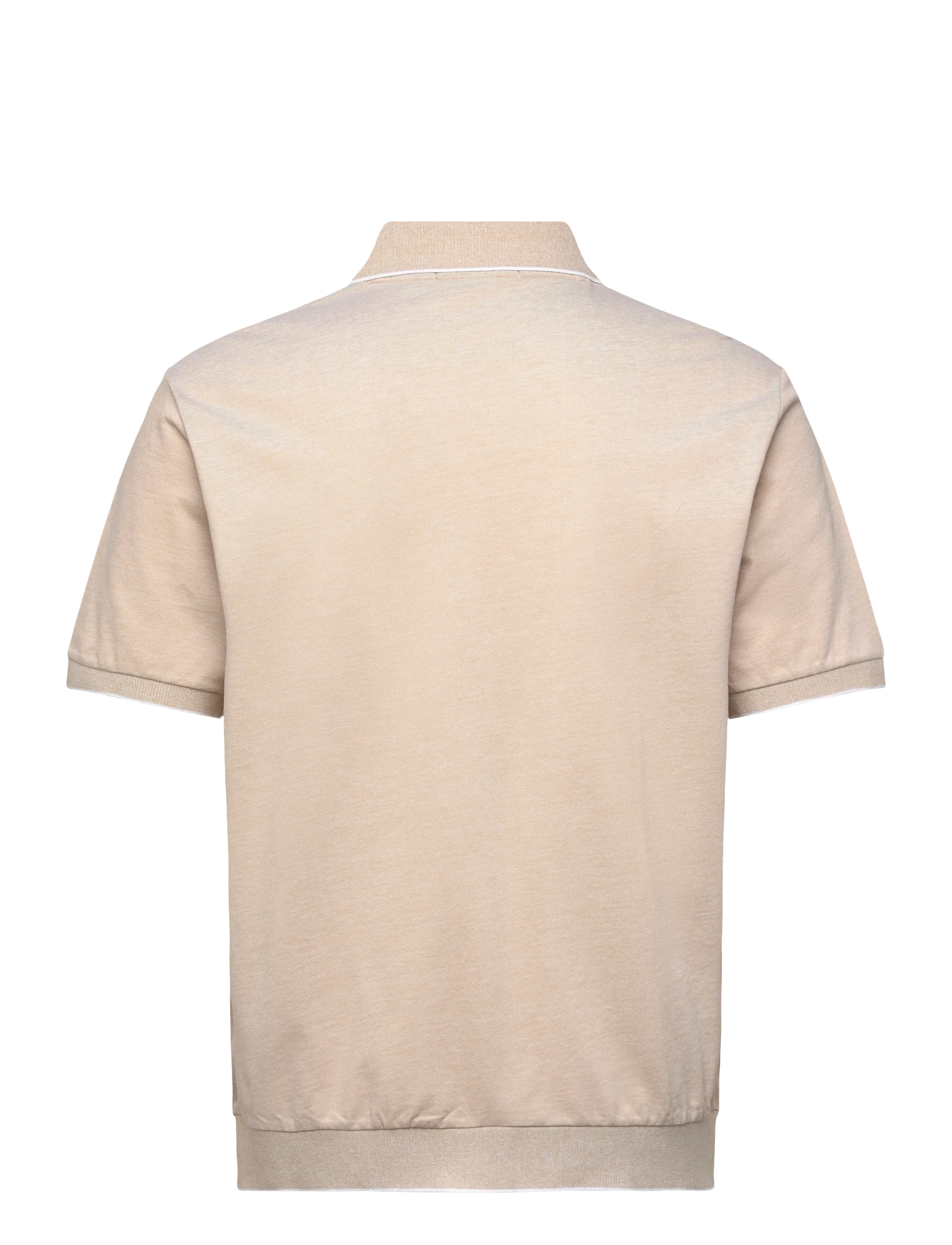Polo Ralph Lauren - Jacquard Mesh Polo Shirt - kortærmede poloer - coastal beige/whi - 1