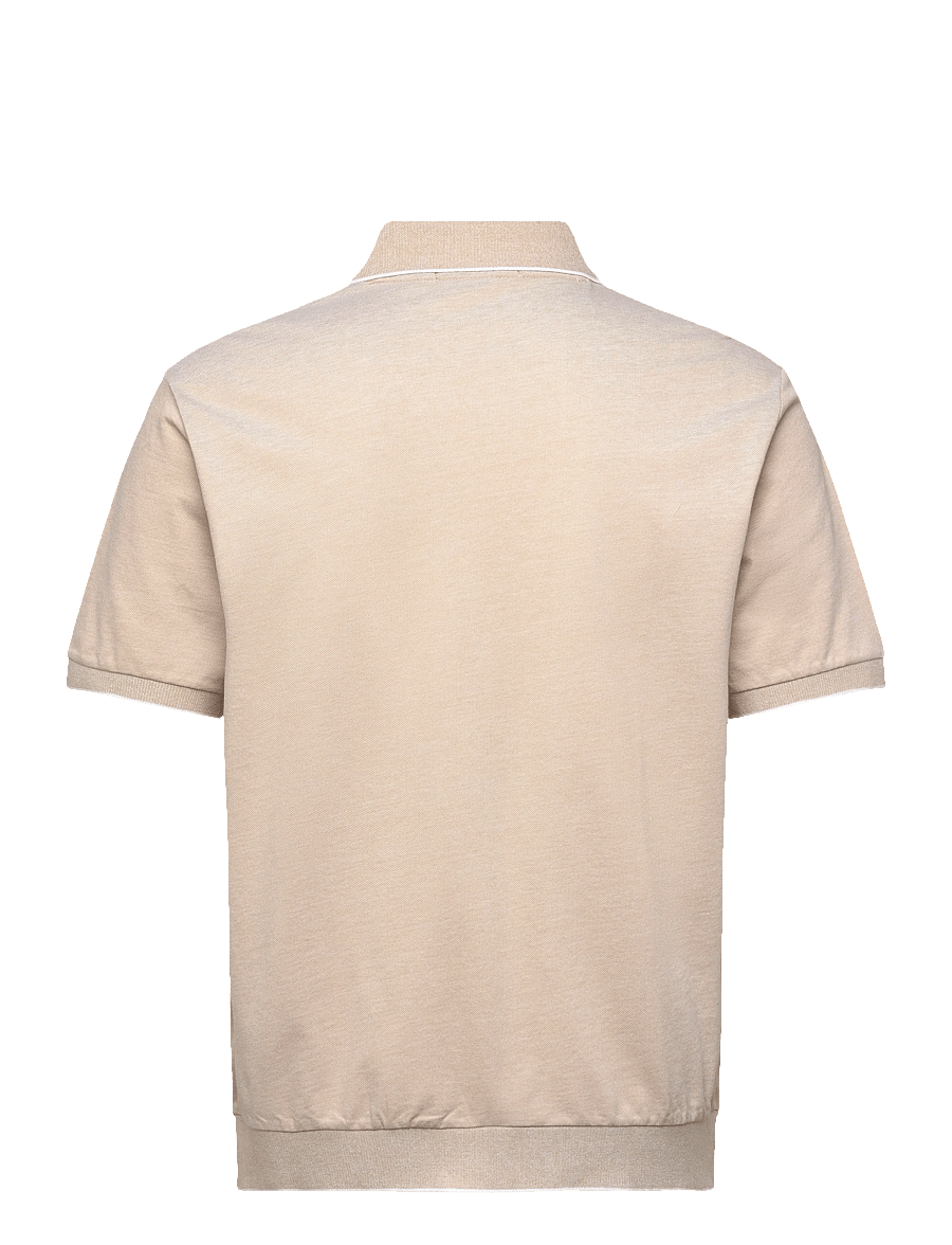Polo Ralph Lauren - Jacquard Mesh Polo Shirt - kurzärmelig - coastal beige/whi - 2