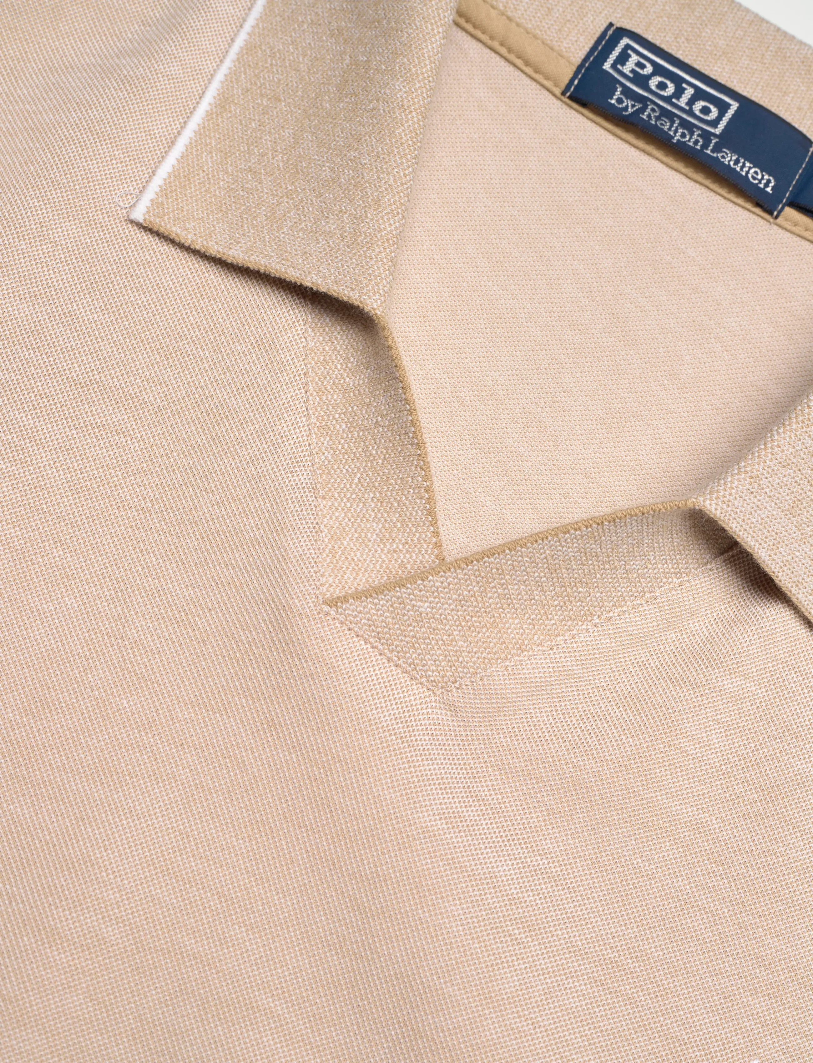 Polo Ralph Lauren - Jacquard Mesh Polo Shirt - kortærmede poloer - coastal beige/whi - 2