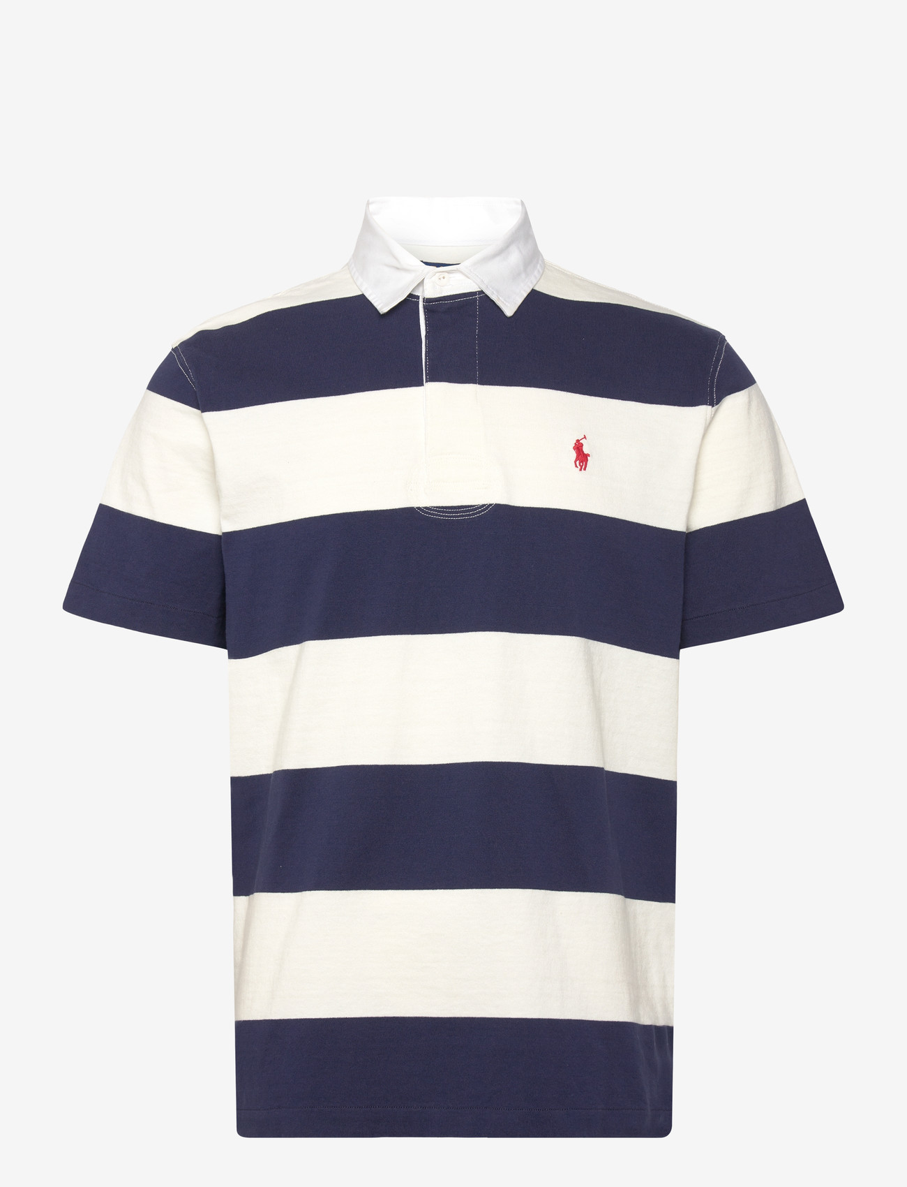 Polo Ralph Lauren - Classic Fit Short-Sleeve Rugby Shirt - polostrik - dark cobalt/deckw - 0