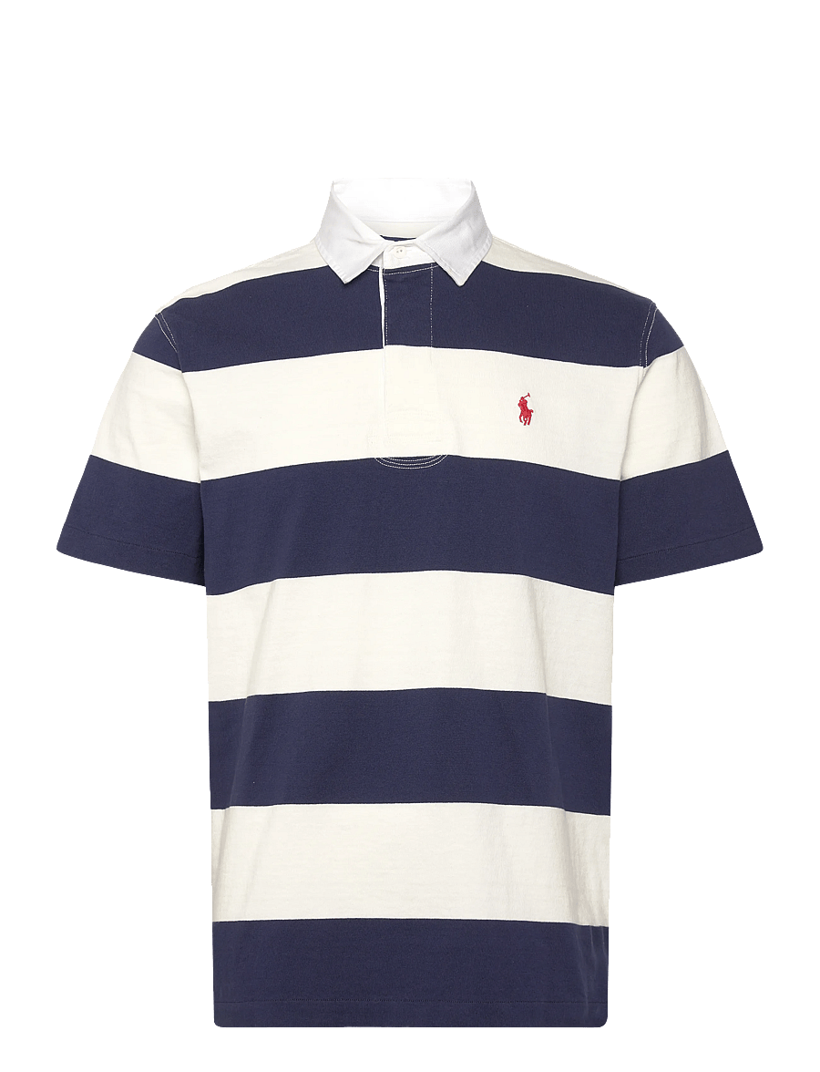 Polo Ralph Lauren - Classic Fit Short-Sleeve Rugby Shirt - korte mouwen - dark cobalt/deckw - 0