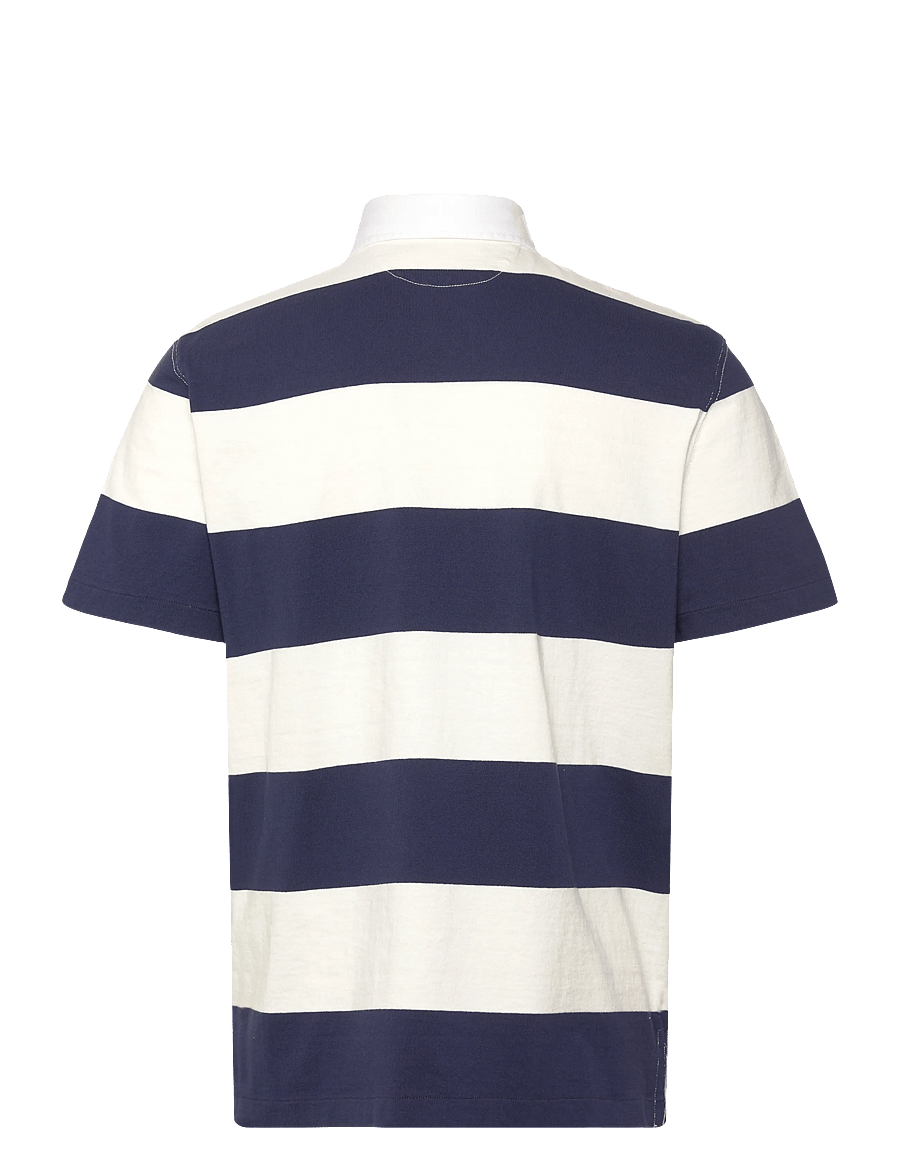 Polo Ralph Lauren - Classic Fit Short-Sleeve Rugby Shirt - korte mouwen - dark cobalt/deckw - 1