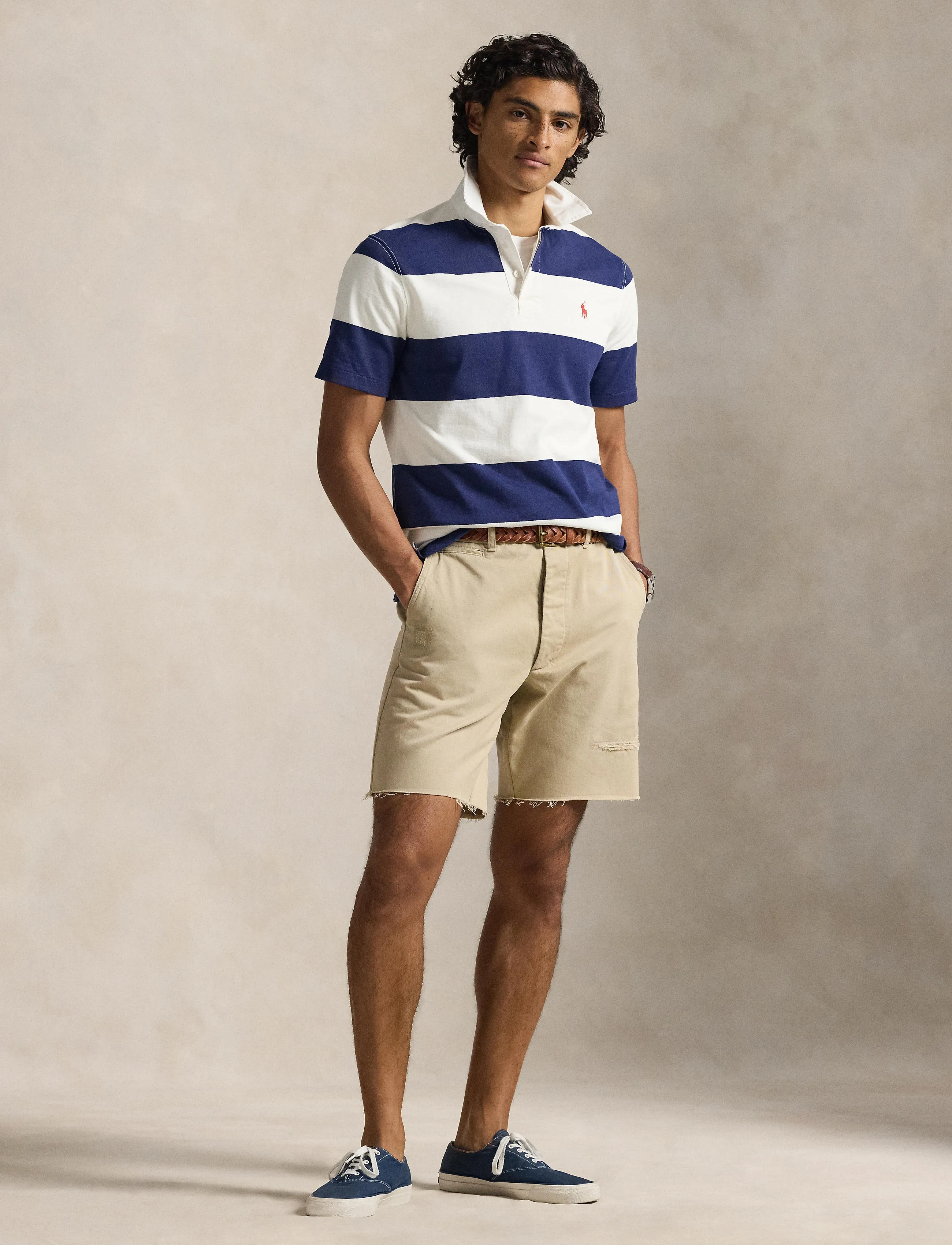 Polo Ralph Lauren Classic Fit Short-Sleeve Rugby Shirt, XS, Blue, Poloer > Kortærmede, Herre