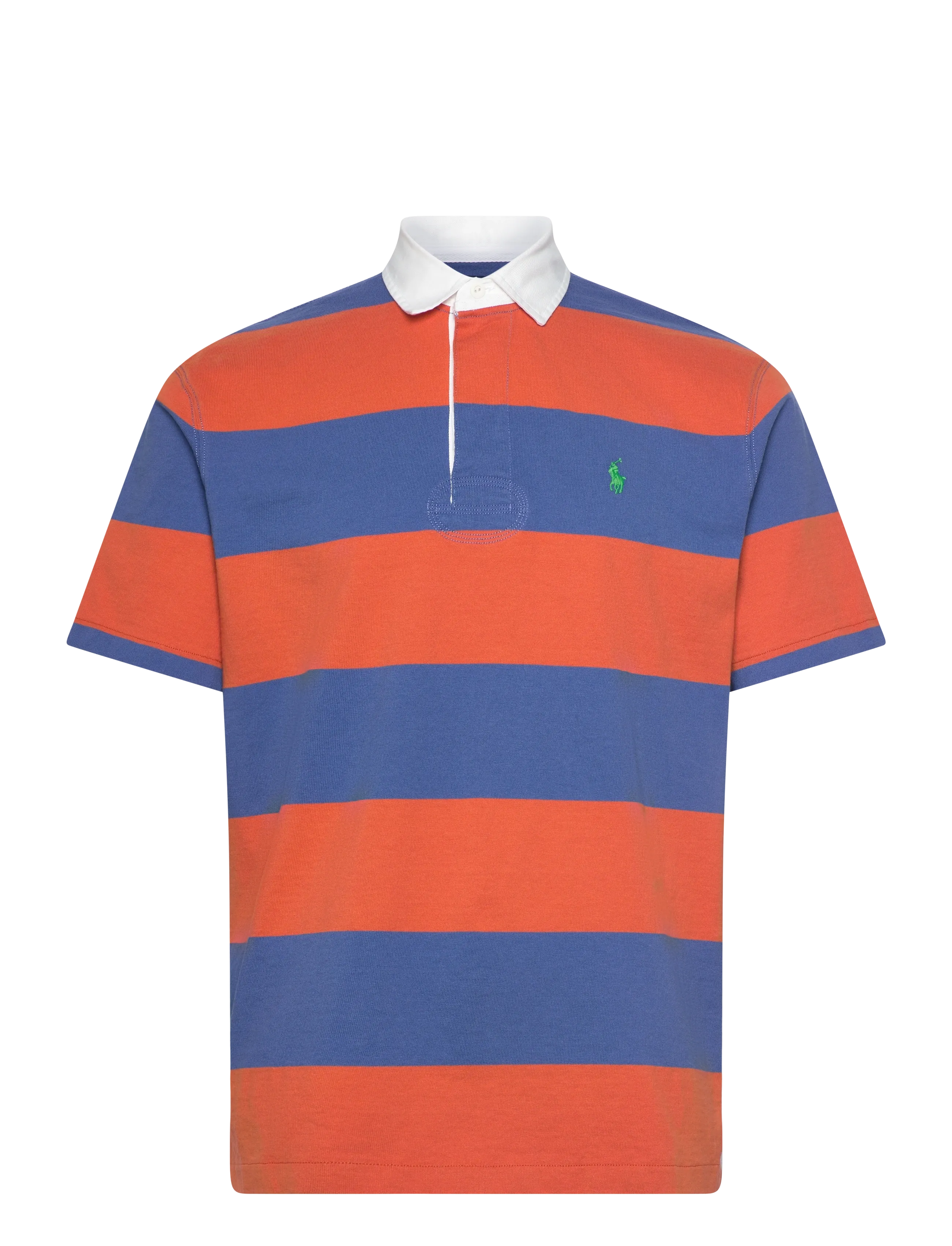 POLO RALPH LAUREN Klassisch Fit Kurz-Sleeve Rugby Shirt Orange - M - Herren