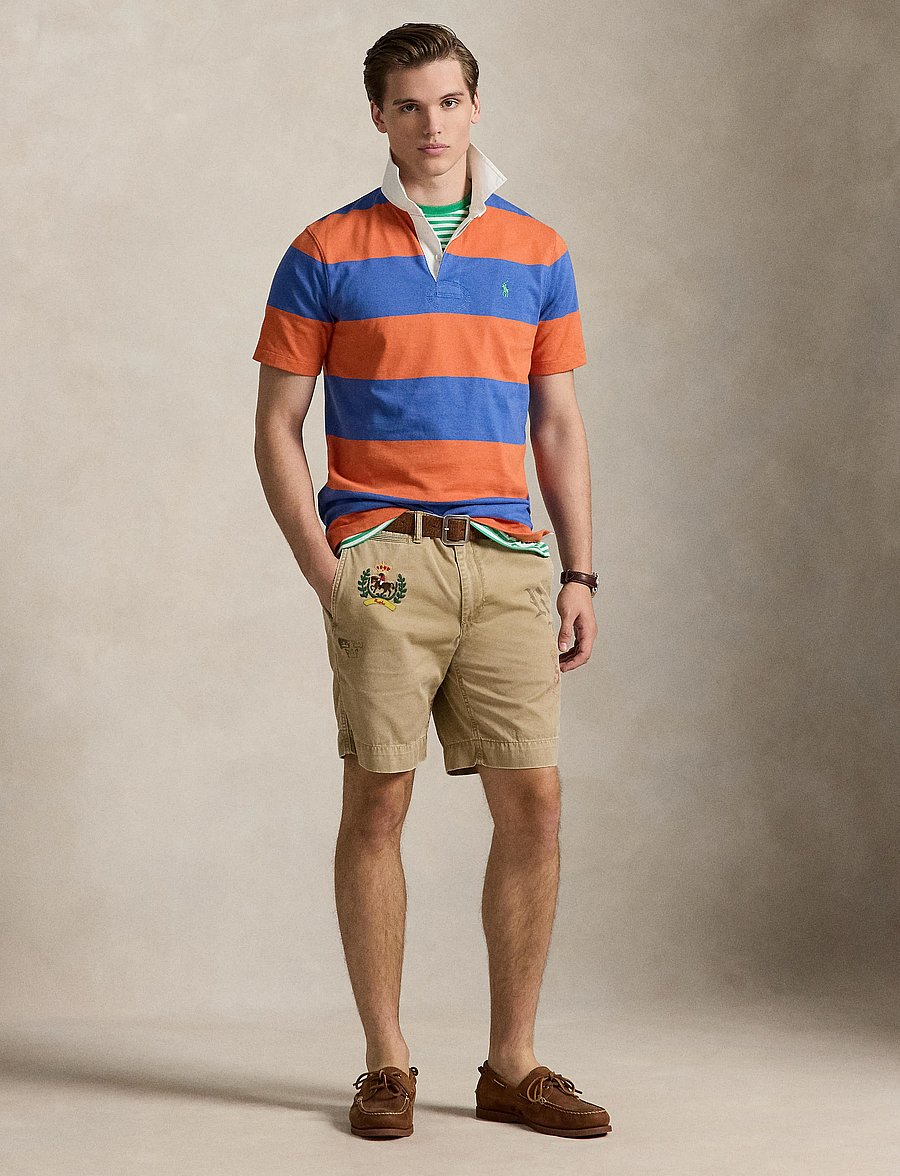 Polo Ralph Lauren - Classic Fit Short-Sleeve Rugby Shirt - kortærmede poloer - solar sky/modern - 0
