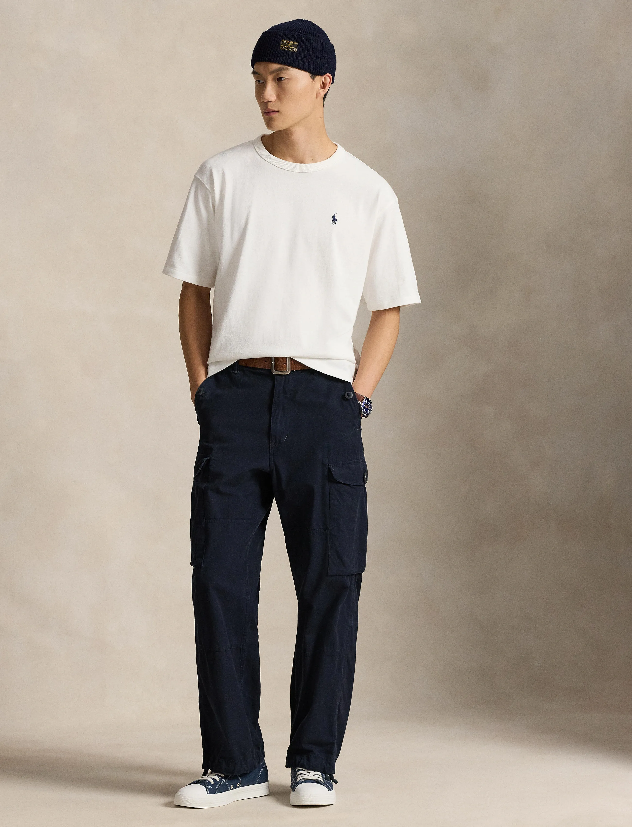 Polo Ralph Lauren Relaxed Fit Logo Jersey T-Shirt - T-Shirts - DECKWASH WHITE / cream