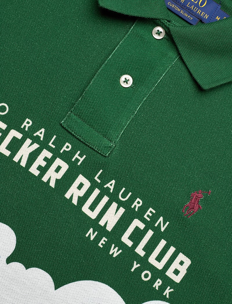 Polo Ralph Lauren - Custom Slim Fit Print Mesh Polo Shirt - kortärmade pikéer - polo run club/new - 2