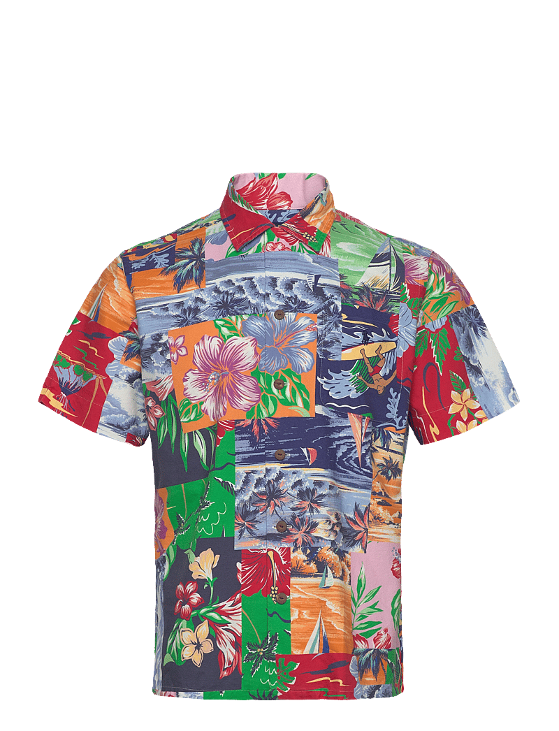 Polo Ralph Lauren - Classic Fit Patchwork-Print Oxford Shirt - basic-hemden - 6713 beach bazaar - 0