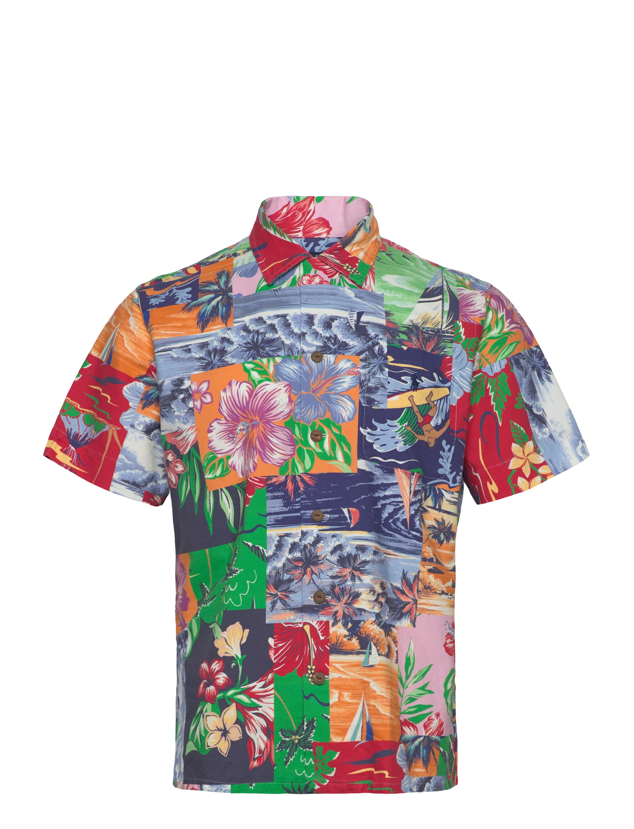 Polo Ralph Lauren Classic Fit Patchwork-Print Oxford Shirt - Deals - 6713 BEACH BAZAAR / multi