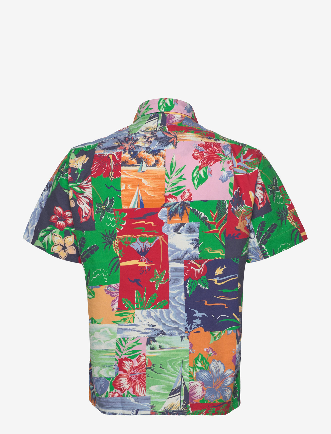 Polo Ralph Lauren - Classic Fit Patchwork-Print Oxford Shirt - basic-hemden - 6713 beach bazaar - 1
