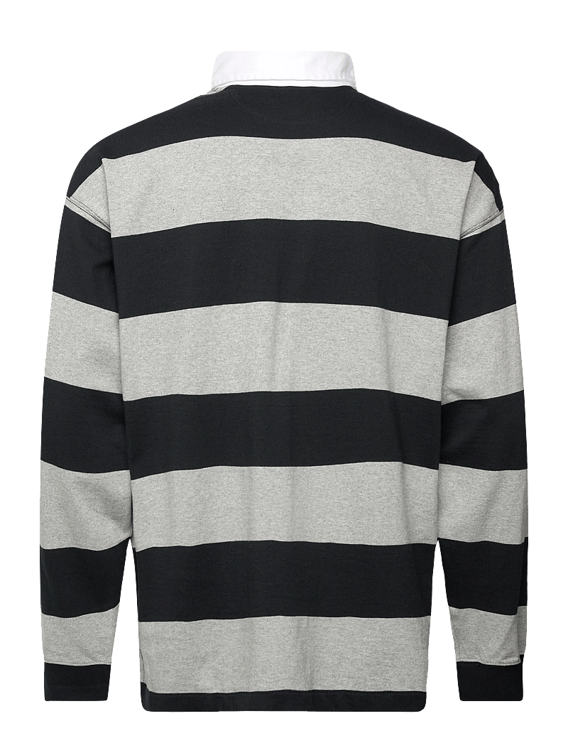 Polo Ralph Lauren - Big Fit Striped Jersey Rugby Shirt - langärmelig - andover heather/p - 1