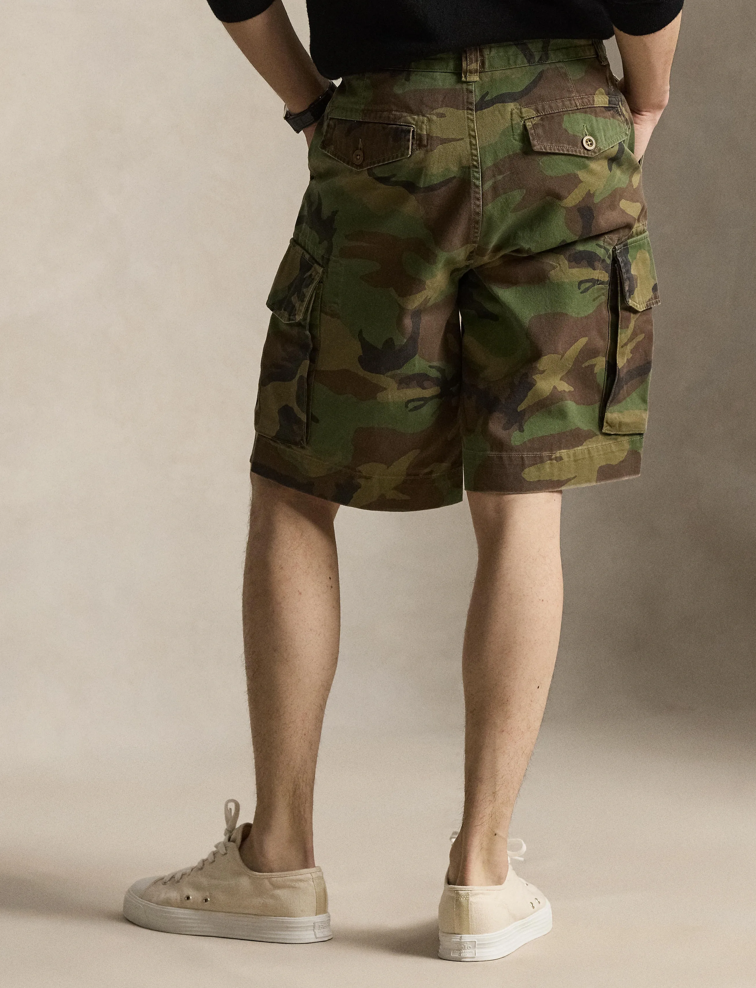 Polo Ralph Lauren - RUGGED TWILL-GELLAR CRGO 8IN - surplus camo - 3