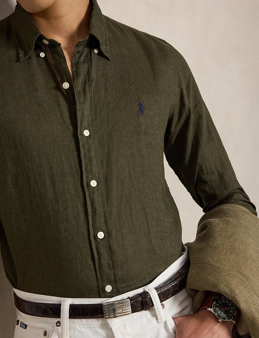 Polo Ralph Lauren - 17/1 PD LINEN V1-CUBDPPCS - linased särgid - armadillo - 4