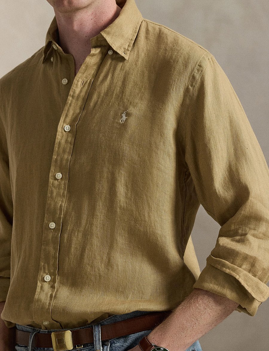 Polo Ralph Lauren - 17/1 PD LINEN V1-CUBDPPCS - casual - cafe tan - 4