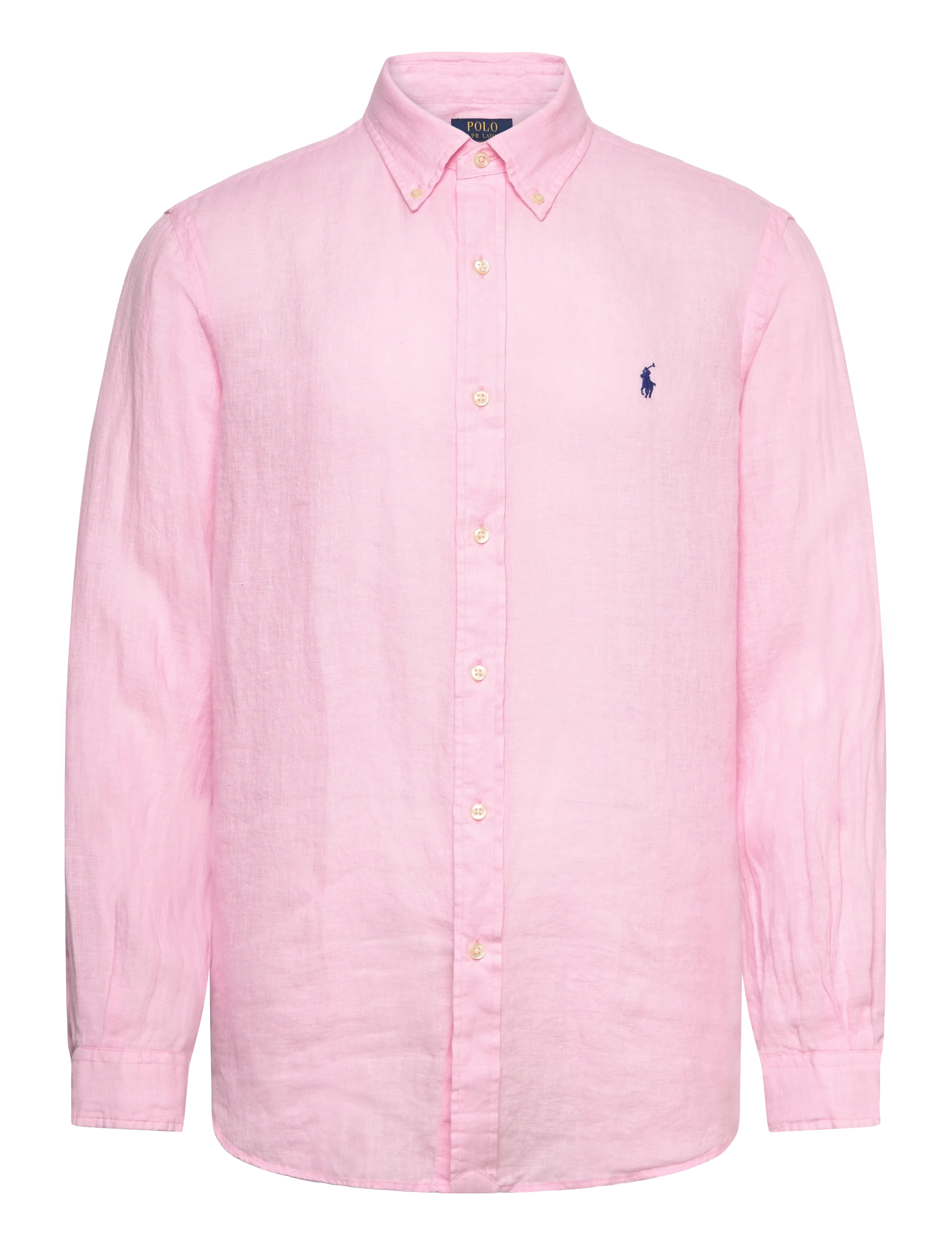 POLO RALPH LAUREN Custom Fit Linen Shirt Pink - XL - Herren