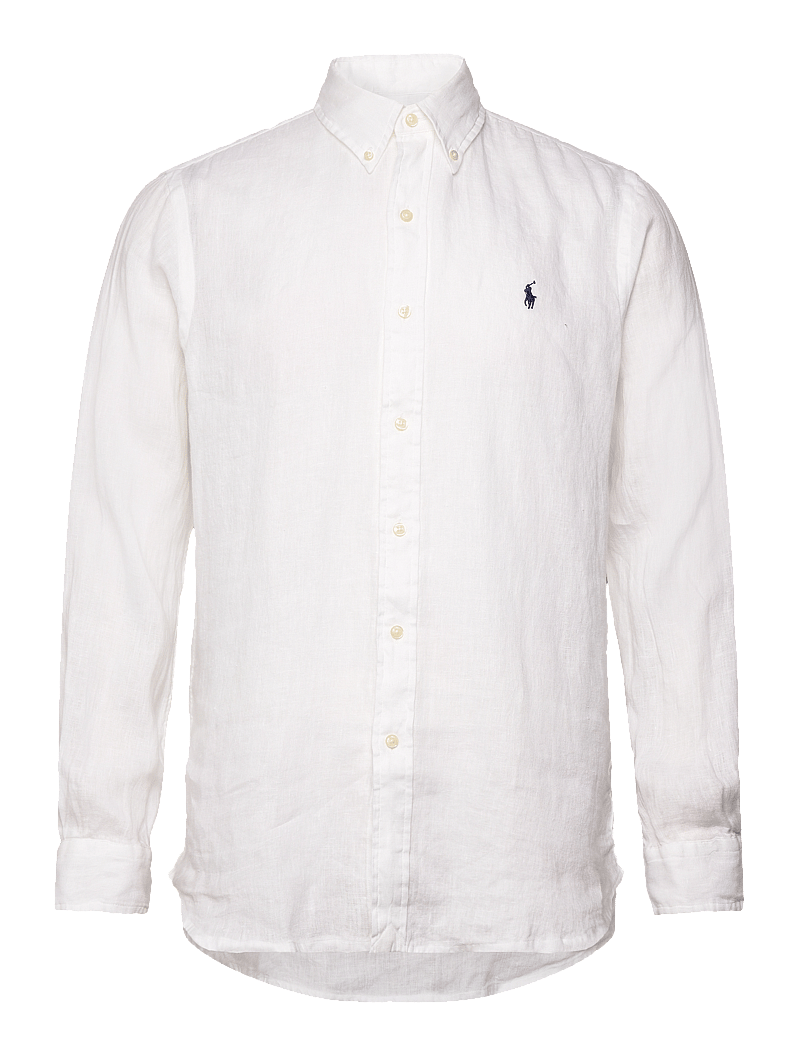 Polo Ralph Lauren - Custom Fit Linen Shirt - basic shirts - ceramic white - 0