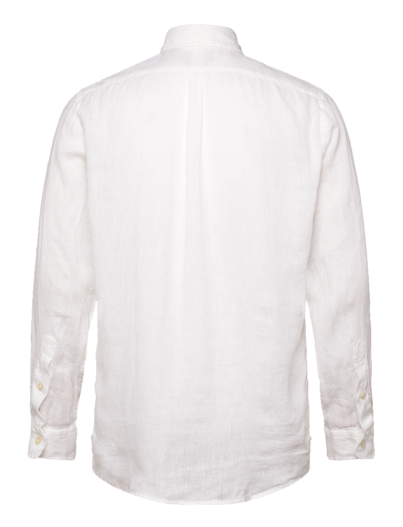 Polo Ralph Lauren - Custom Fit Linen Shirt - basic shirts - ceramic white - 1
