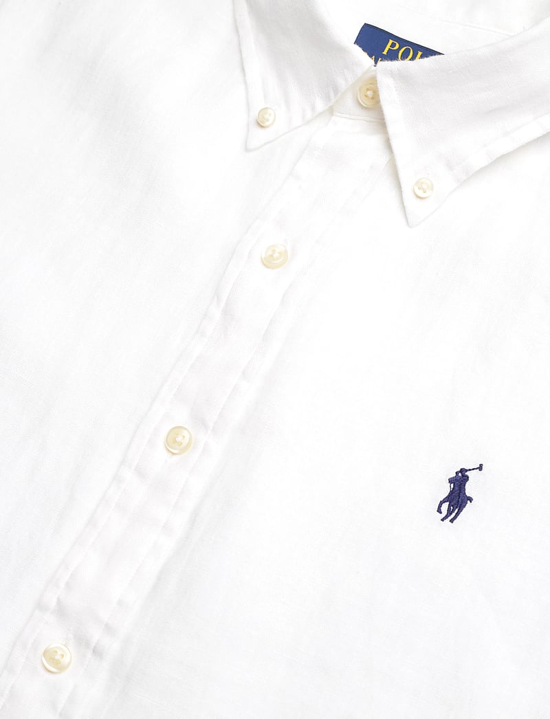 Polo Ralph Lauren - Custom Fit Linen Shirt - basic shirts - ceramic white - 3