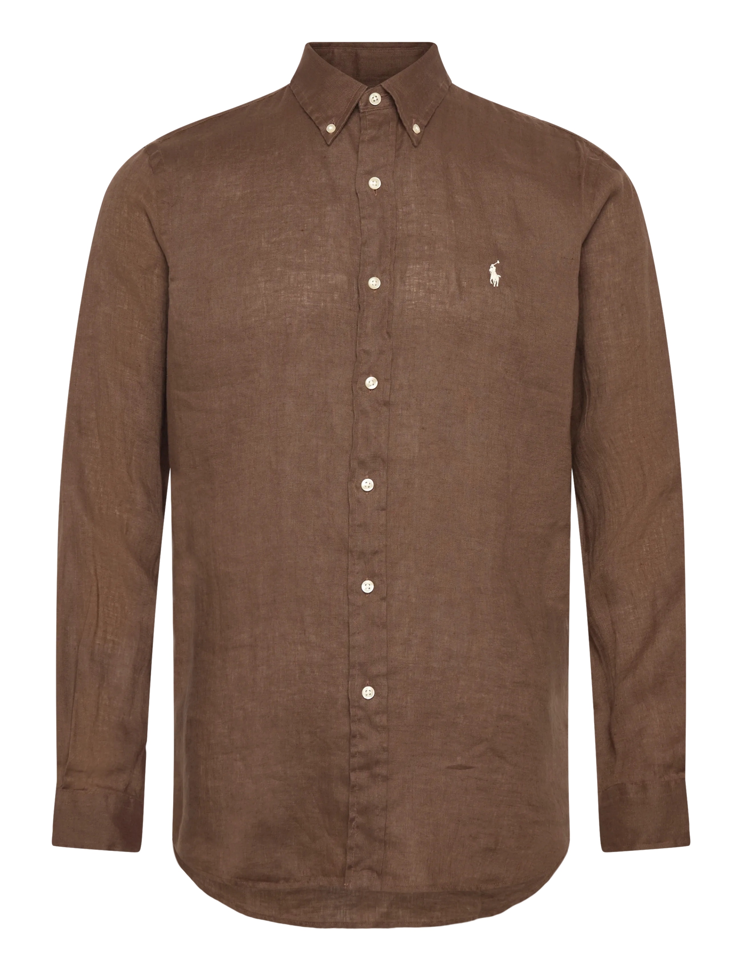 Polo Ralph Lauren - 17/1 PD LINEN V1-CUBDPPCS - leinenhemden - chestnut - 1