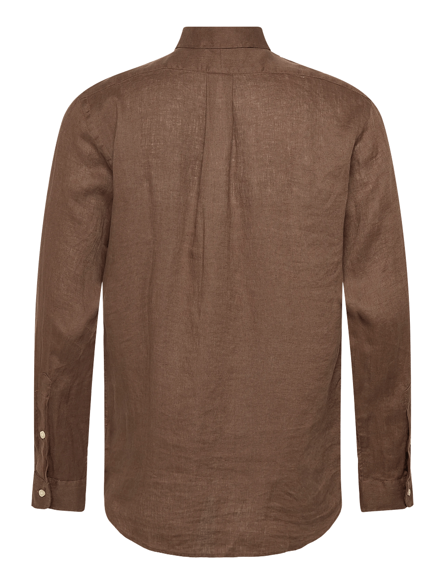 Polo Ralph Lauren - 17/1 PD LINEN V1-CUBDPPCS - leinenhemden - chestnut - 2