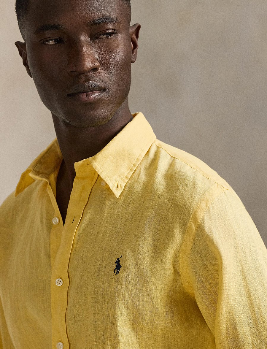 Polo Ralph Lauren - 17/1 PD LINEN V1-CUBDPPCS - linased särgid - corn yellow - 4