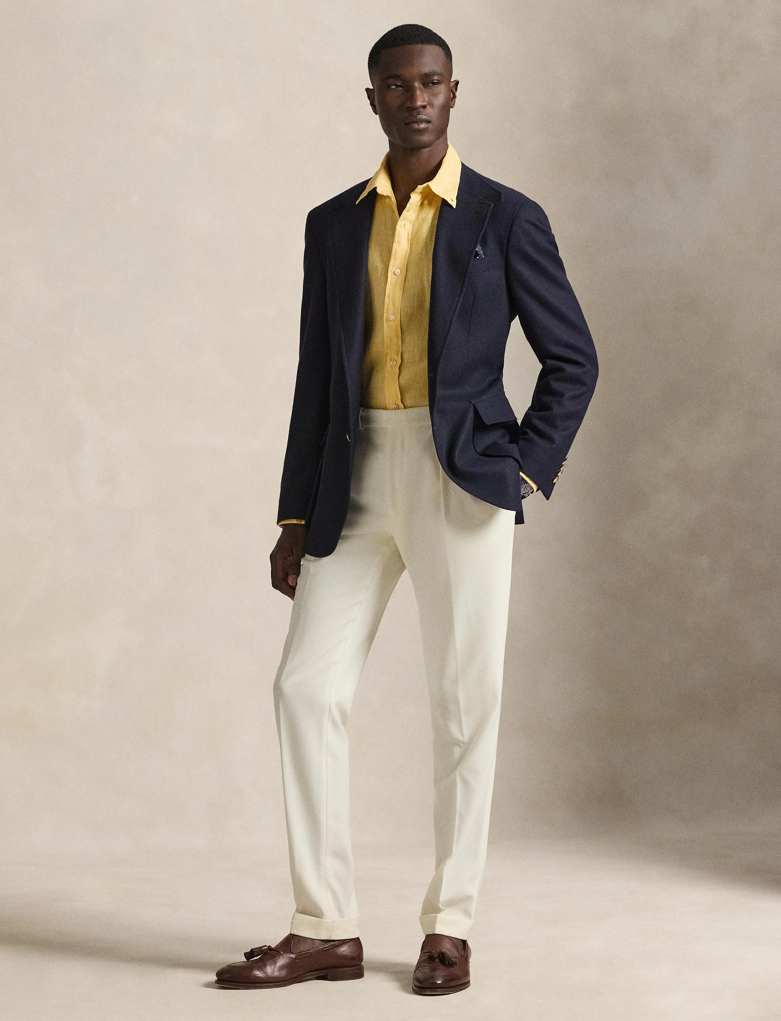 Polo Ralph Lauren - 17/1 PD LINEN V1-CUBDPPCS - linased särgid - corn yellow - 5
