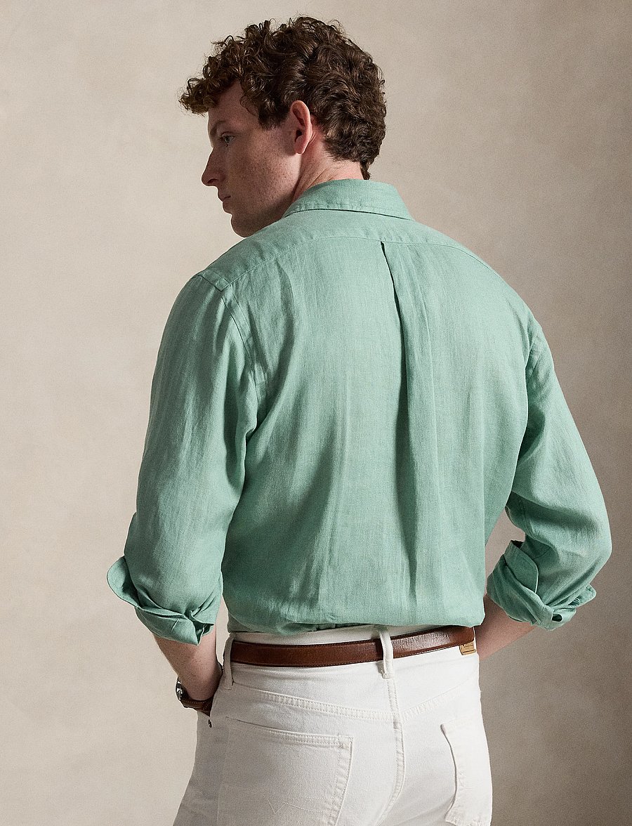 Polo Ralph Lauren - 17/1 PD LINEN V1-CUBDPPCS - linased särgid - faded mint - 2