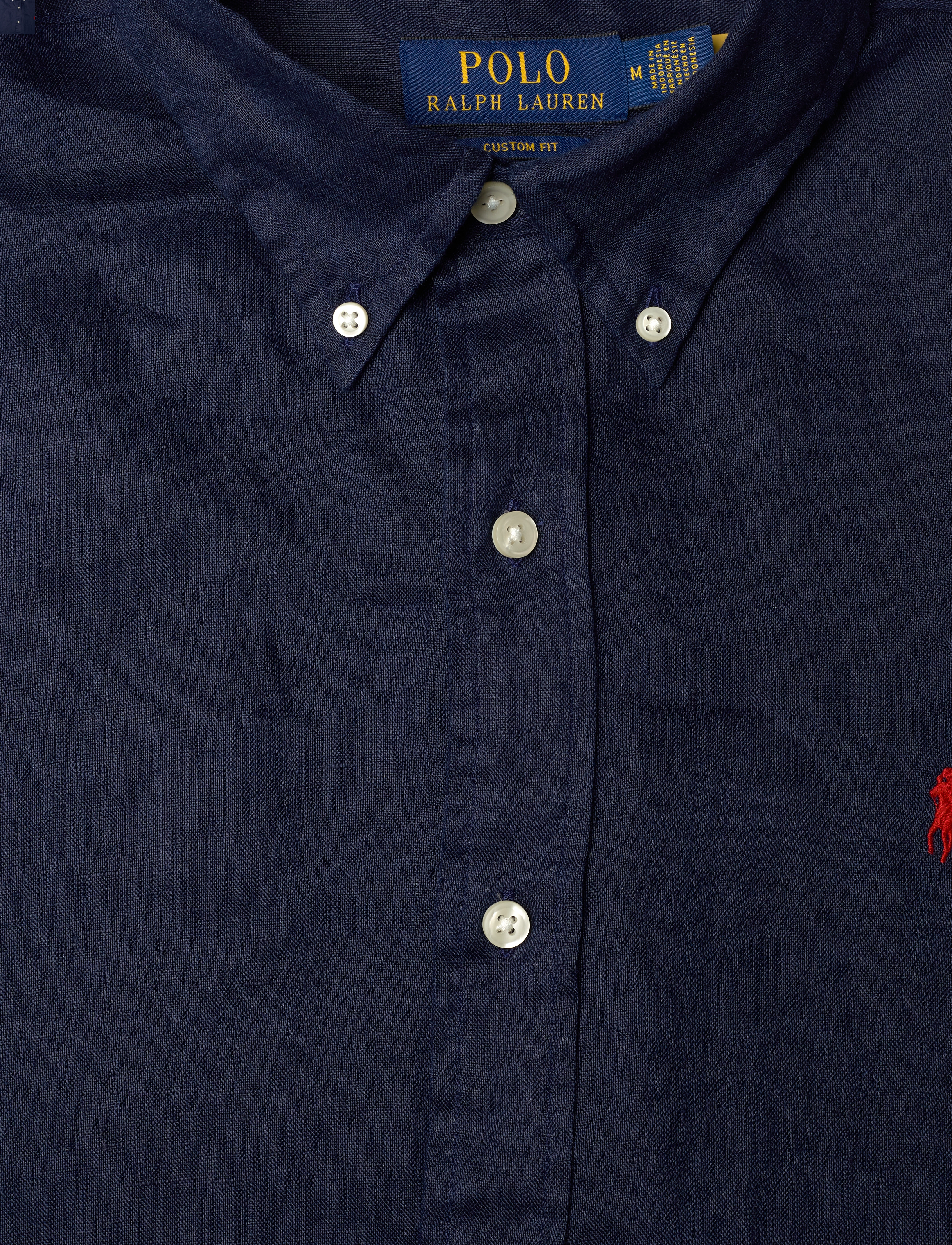 Polo Ralph Lauren - Custom Fit Linen Shirt - newport navy - 2