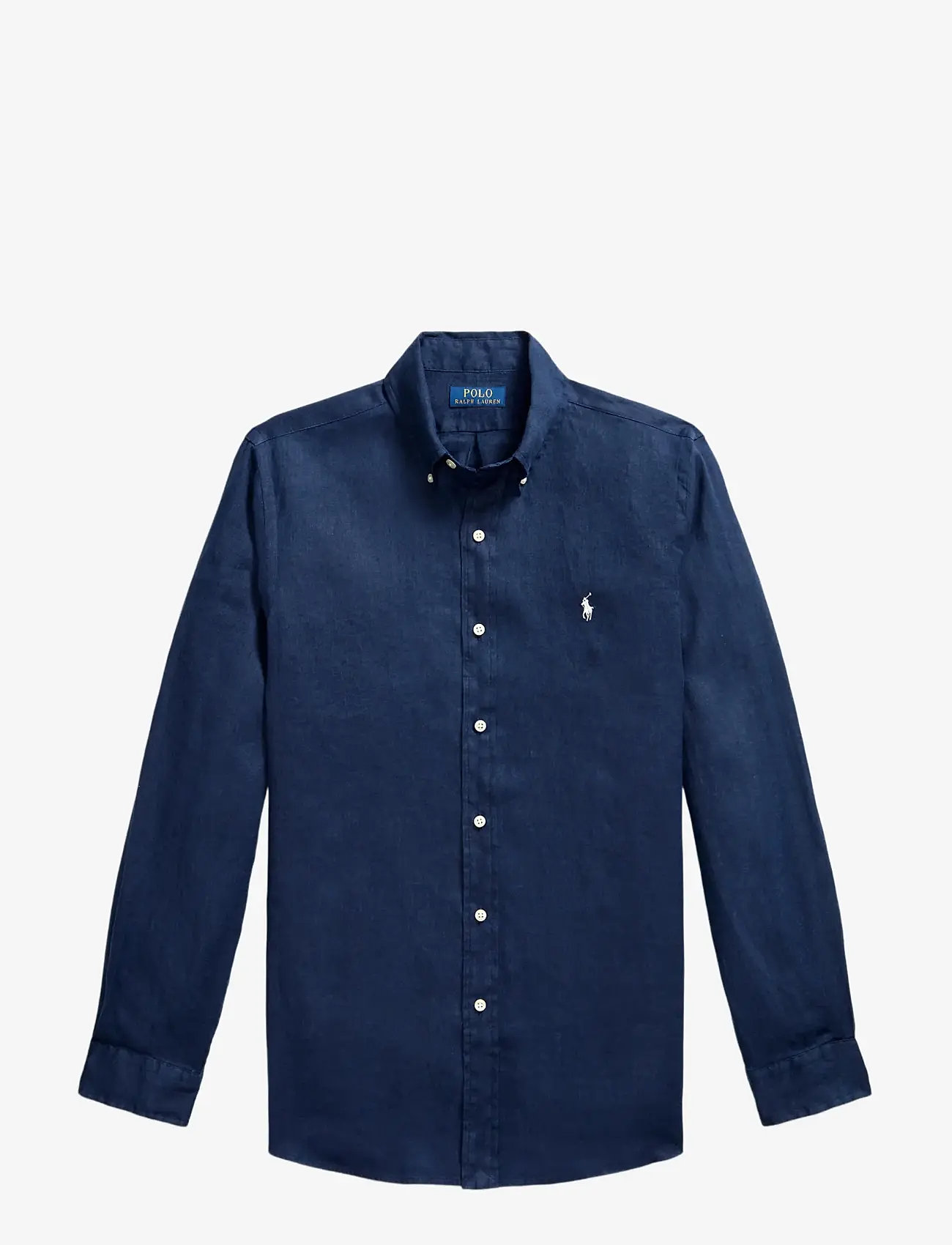 Polo Ralph Lauren - Custom Fit Linen Shirt - leinenhemden - newport navy w/ w - 1