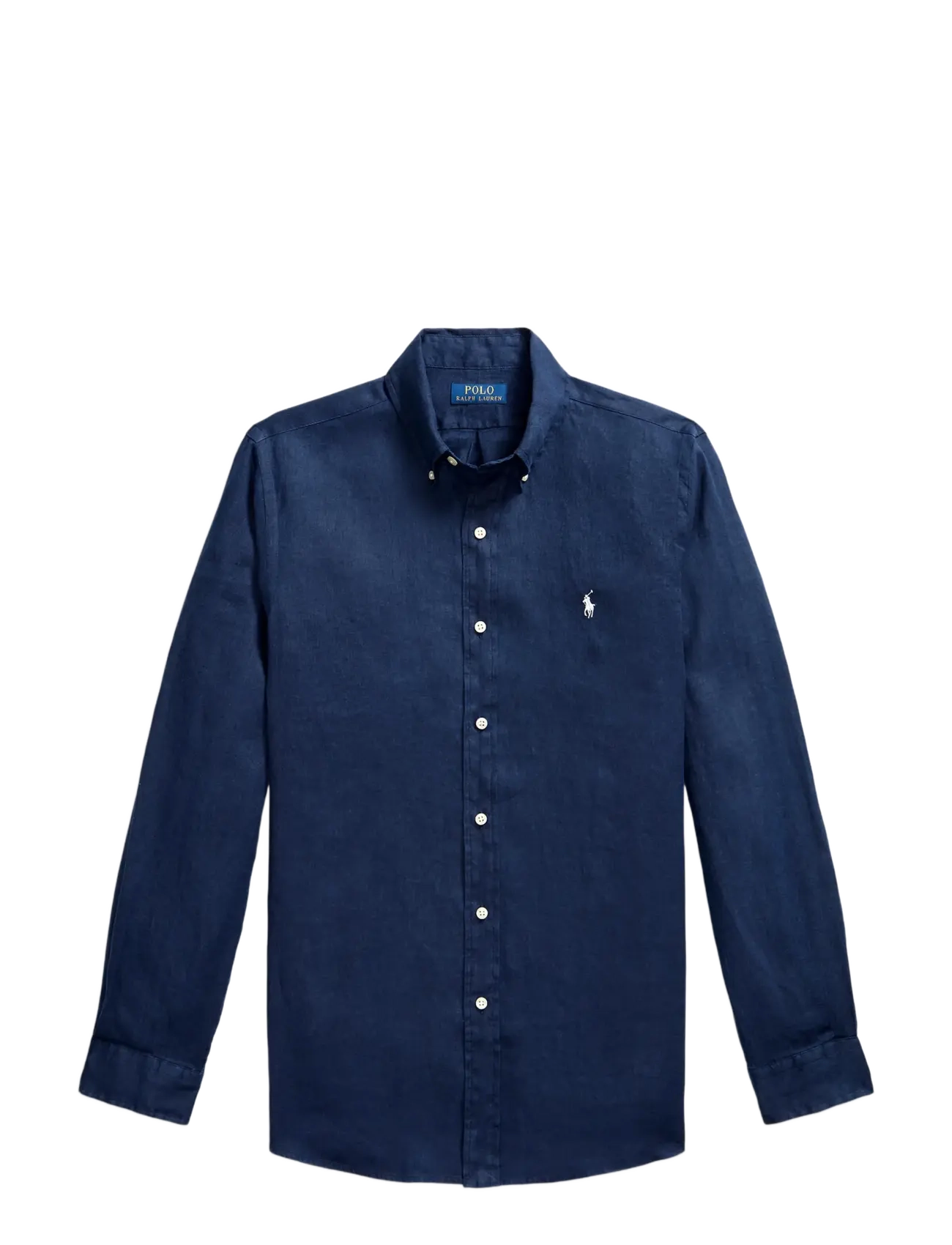 Polo Ralph Lauren Custom Fit Linen Shirt - Skjorter - NEWPORT NAVY W/ W / navy