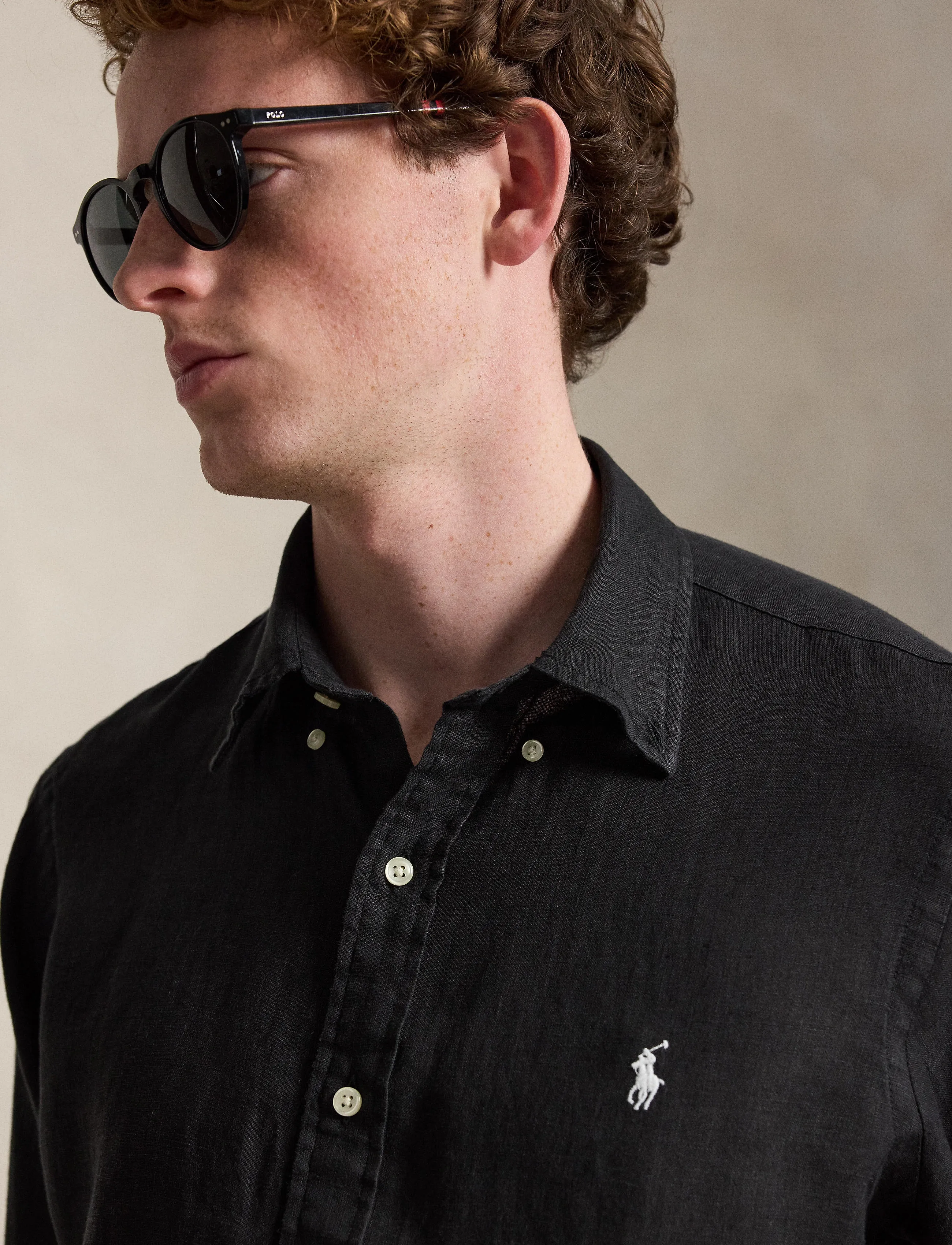 Polo Ralph Lauren - 17/1 PD LINEN V1-CUBDPPCS - casual - polo black - 4