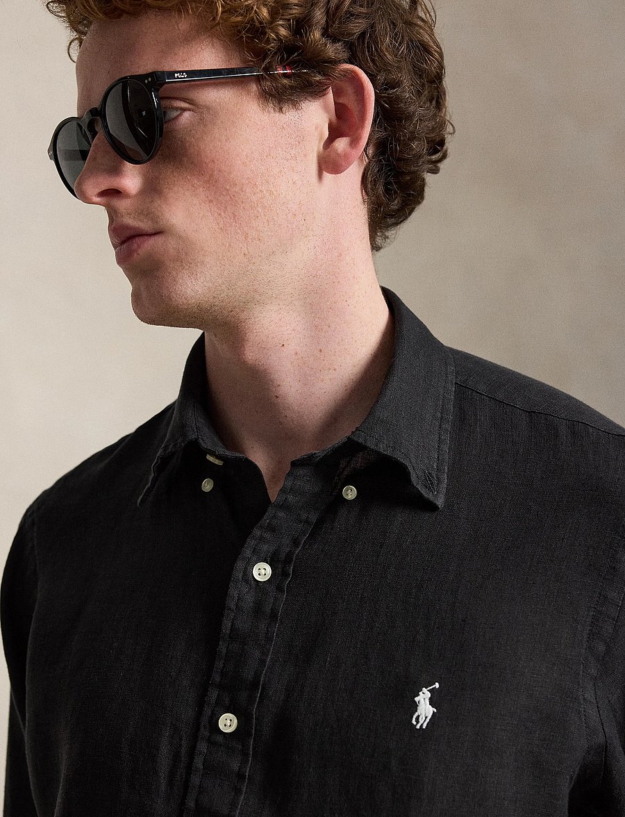 Polo Ralph Lauren - 17/1 PD LINEN V1-CUBDPPCS - casual - polo black - 4
