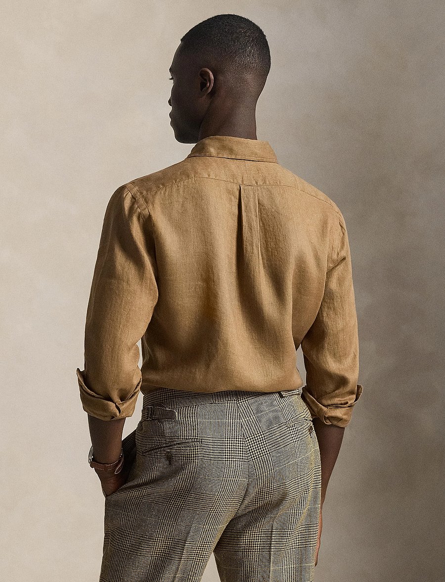 Polo Ralph Lauren - 17/1 PD LINEN V1-CUBDPPCS - linased särgid - rl brown - 5