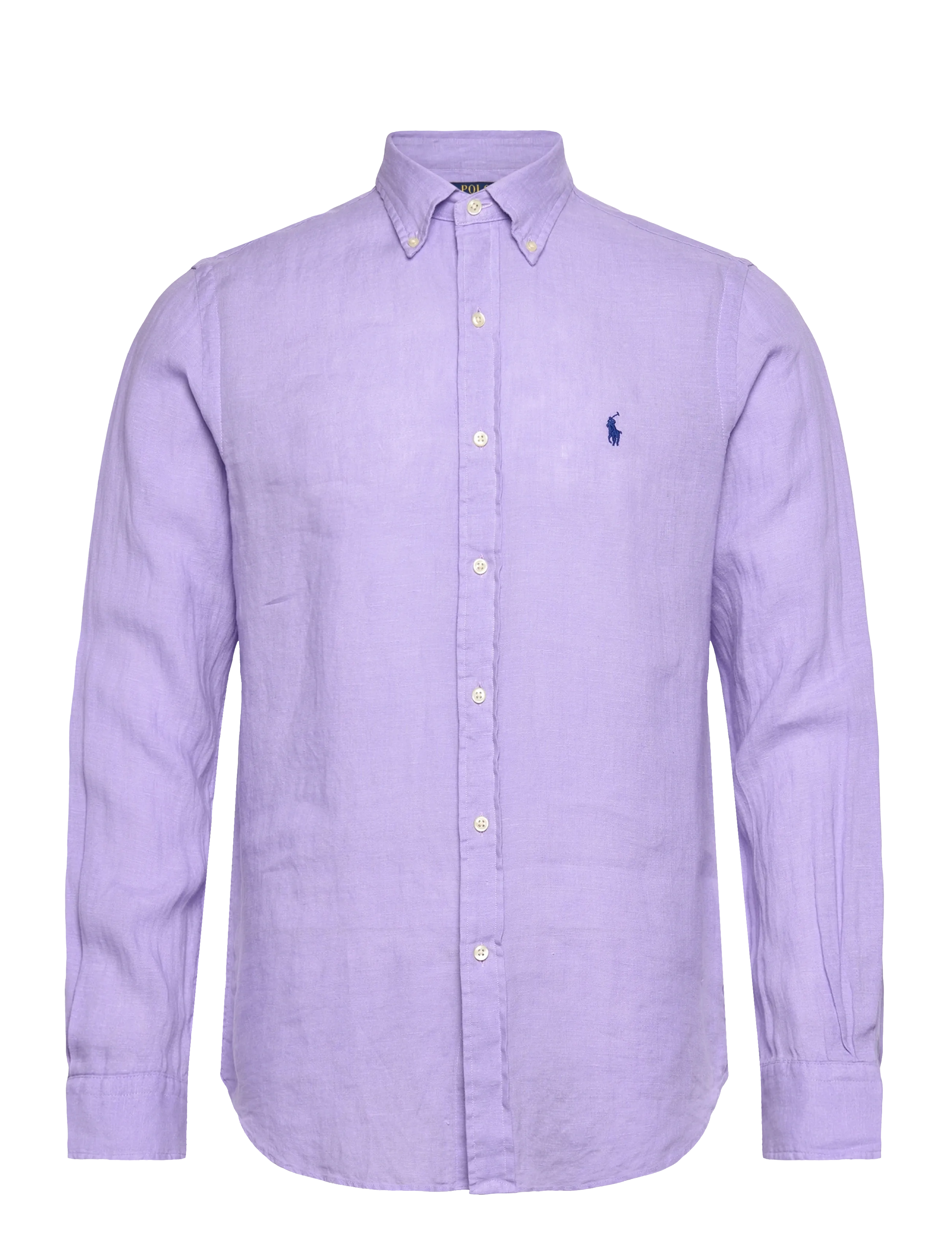 POLO RALPH LAUREN Custom Fit Linen Shirt Lila - XXL - Herren