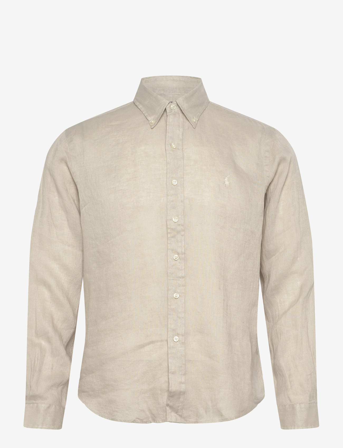 Polo Ralph Lauren - Custom Fit Linen Shirt - casual - stoneware grey - 0