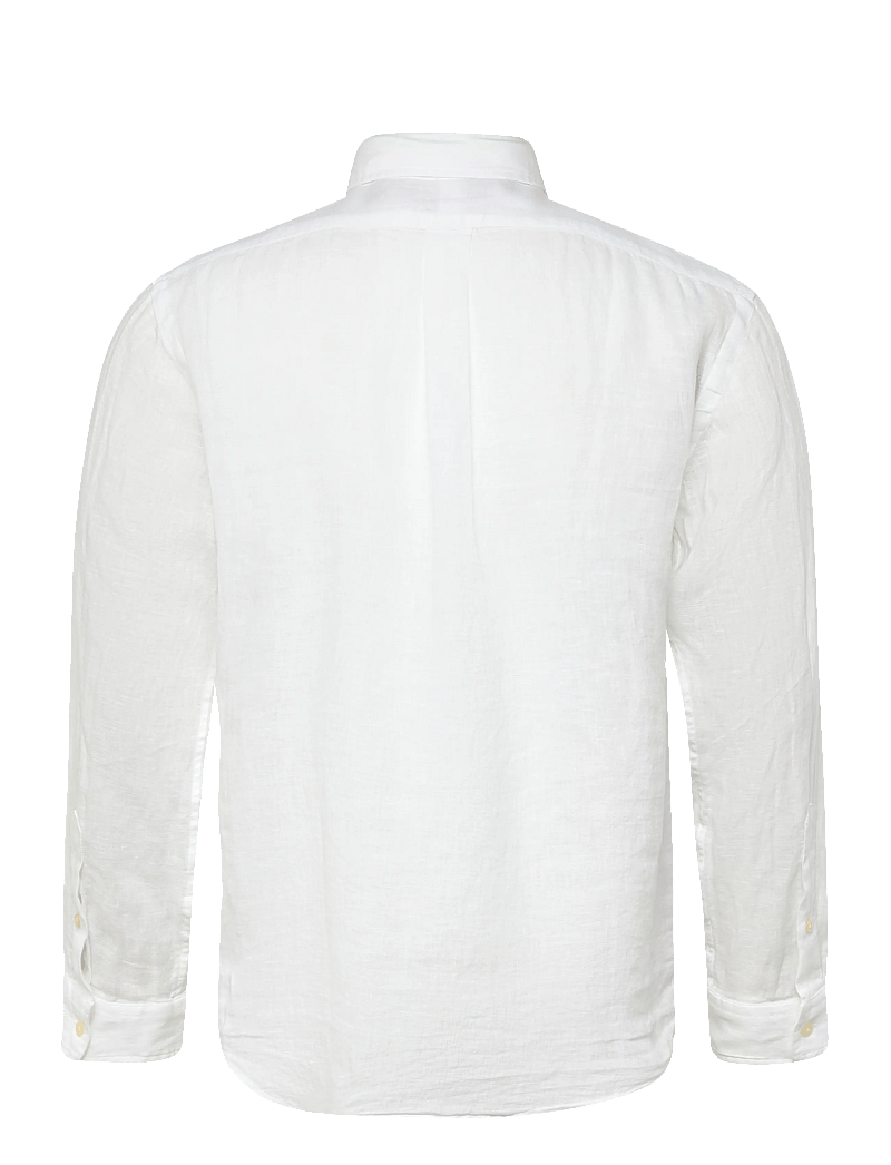 Polo Ralph Lauren - Custom Fit Linen Shirt - leinenhemden - white - 1
