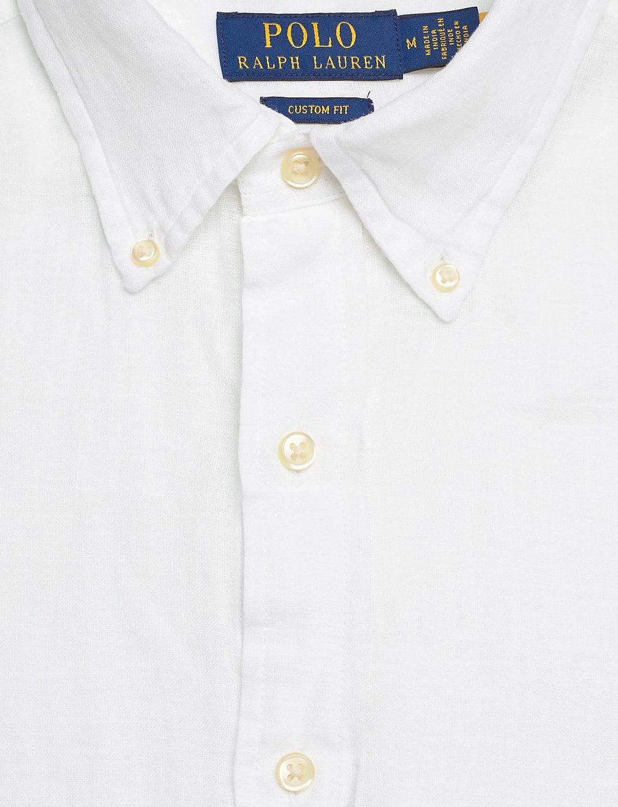 Polo Ralph Lauren - 17/1 PD LINEN V1-CUBDPPCS - leinenhemden - white - 2