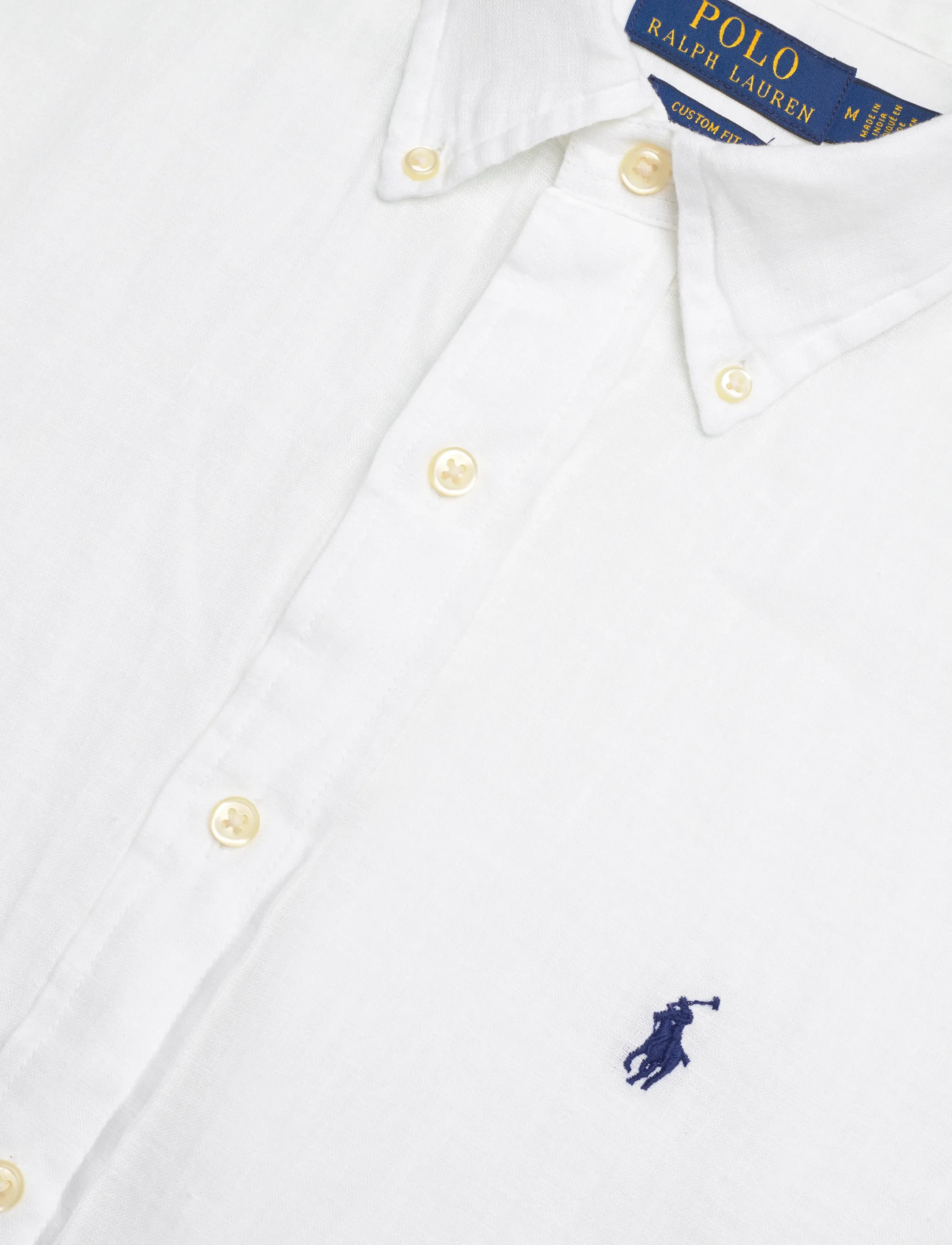 Polo Ralph Lauren - 17/1 PD LINEN V1-CUBDPPCS - leinenhemden - white - 3