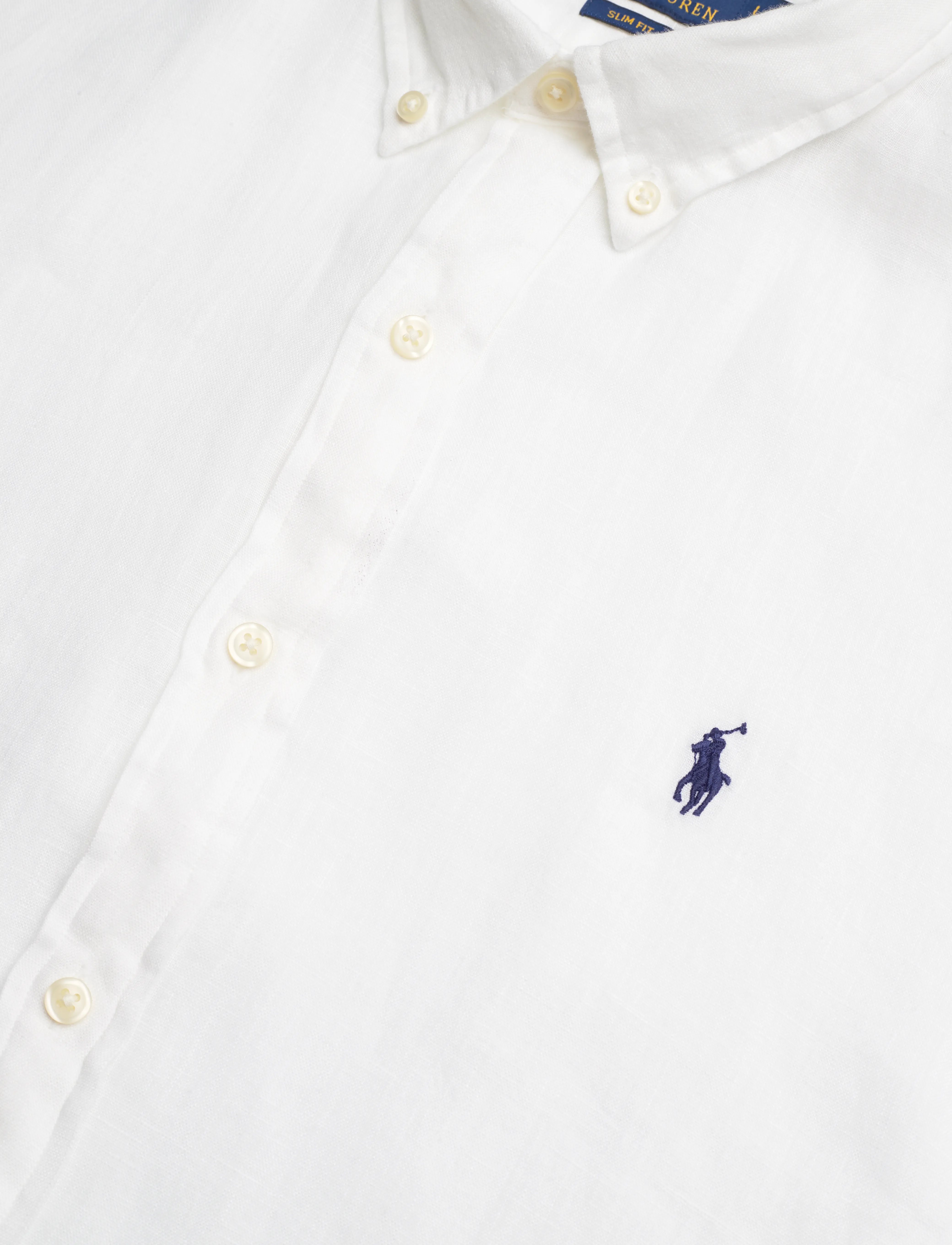 Polo Ralph Lauren - Slim Fit Linen Shirt - ceramic white - 3