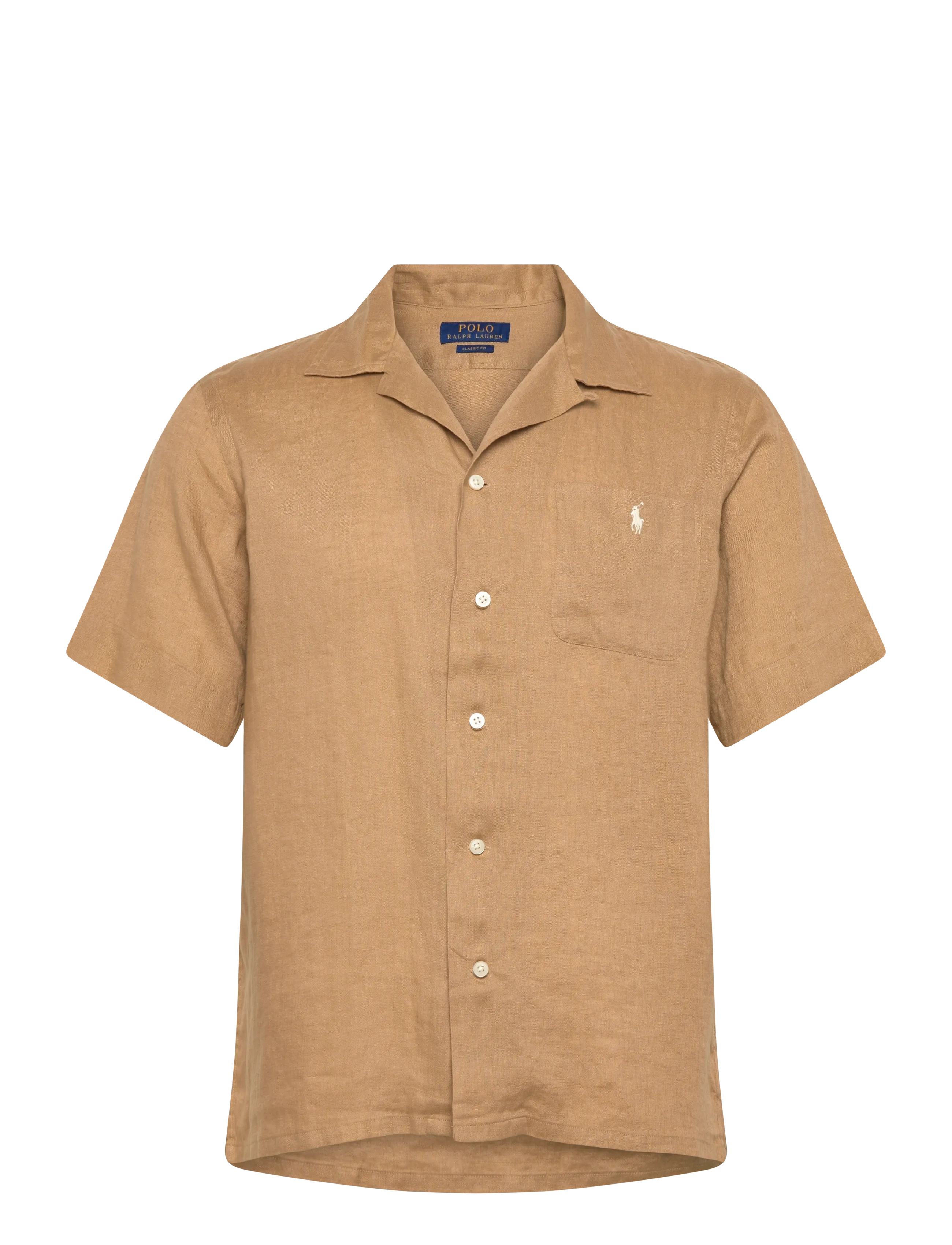 Polo Ralph Lauren Classic Fit Linen Camp Shirt - Skyrtur - CAFE TAN / beige