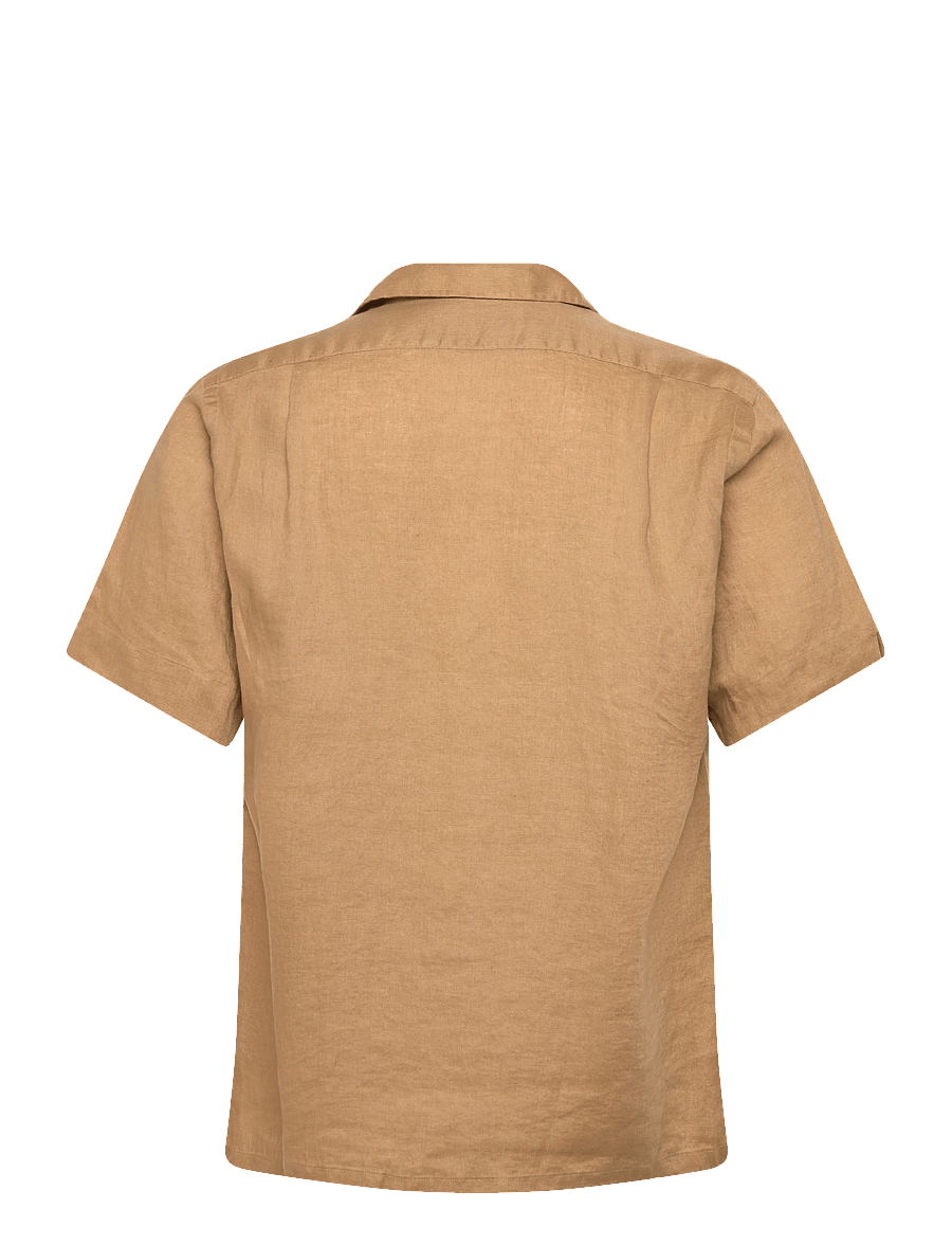 Polo Ralph Lauren - Classic Fit Linen Camp Shirt - linskjorter - cafe tan - 1