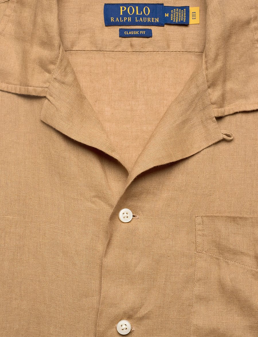 Polo Ralph Lauren - Classic Fit Linen Camp Shirt - linskjorter - cafe tan - 2