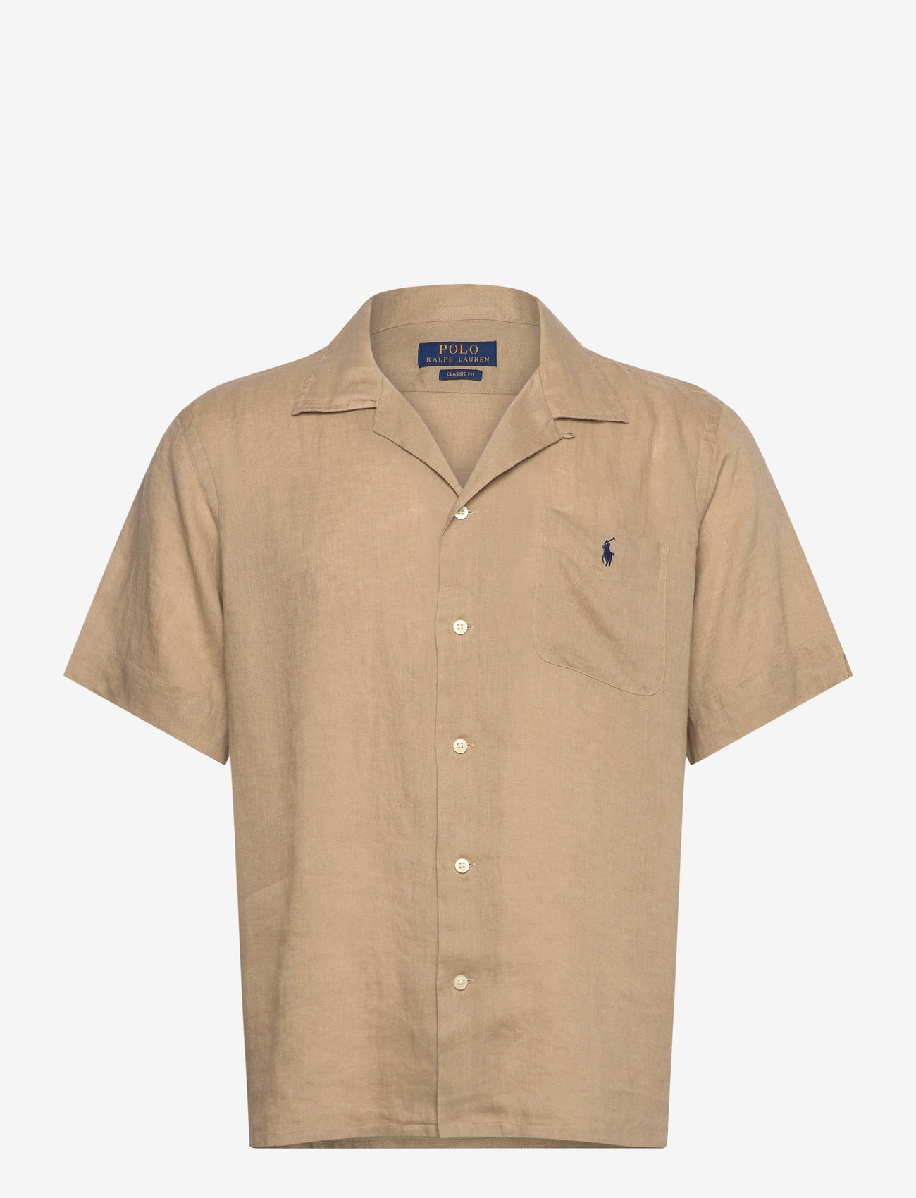 Polo Ralph Lauren - Classic Fit Linen Camp Shirt - basic skjortor - coastal beige - 0
