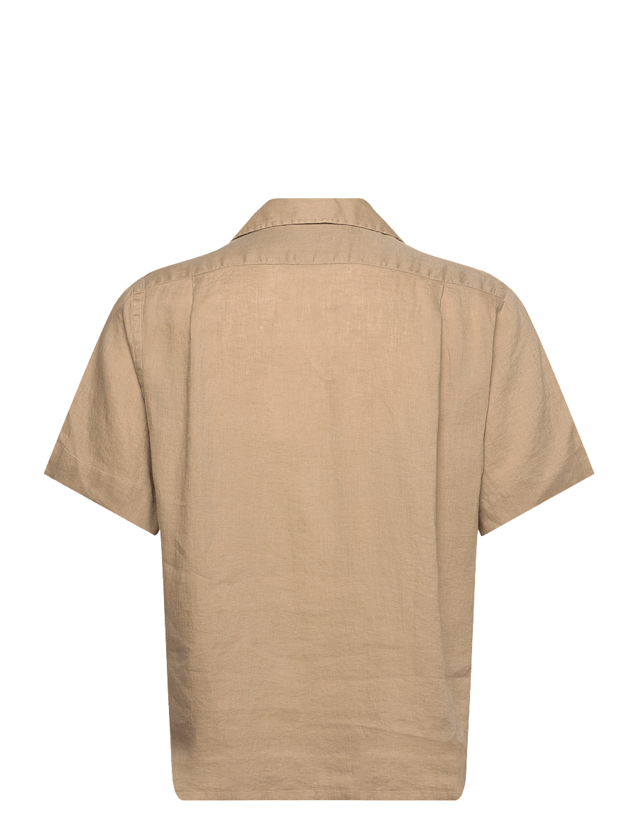 Polo Ralph Lauren - Classic Fit Linen Camp Shirt - linneskjortor - coastal beige - 1