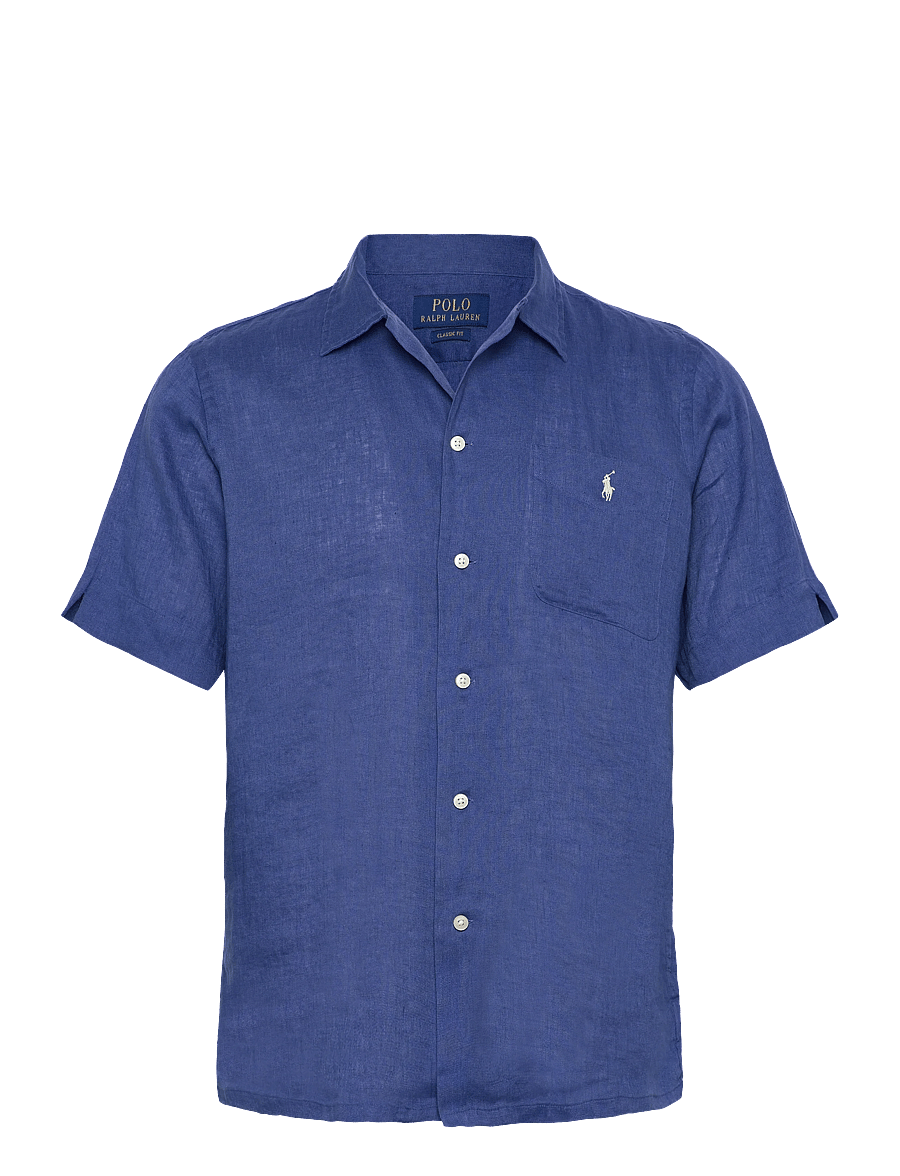 Polo Ralph Lauren - Classic Fit Linen Camp Shirt - hørskjorter - dusty azure - 1