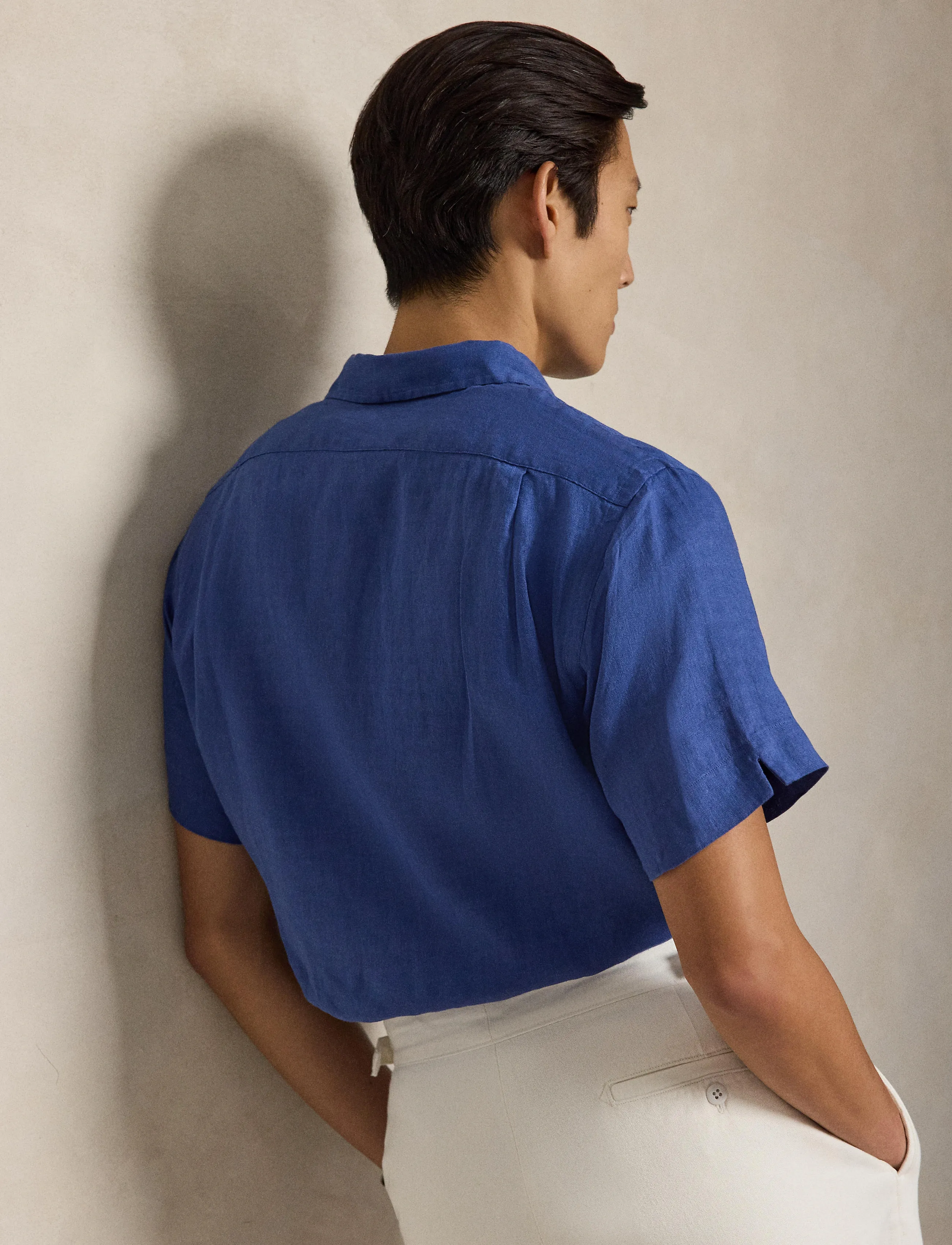 Polo Ralph Lauren - Classic Fit Linen Camp Shirt - hørskjorter - dusty azure - 5